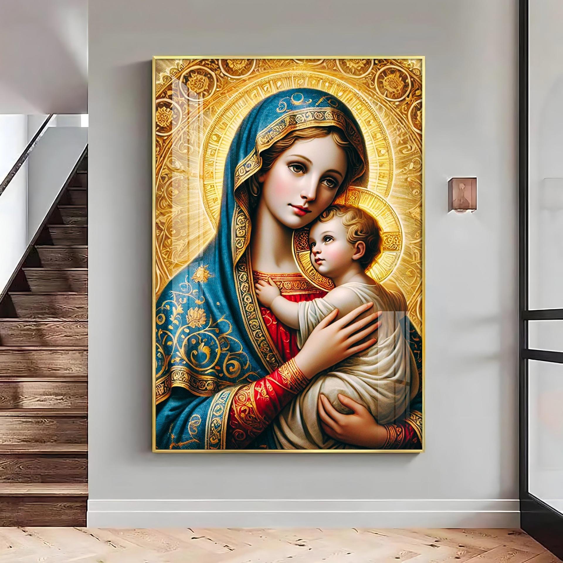 Celestial Grace Premium Acrylic Vertical Wall Art - Image 15