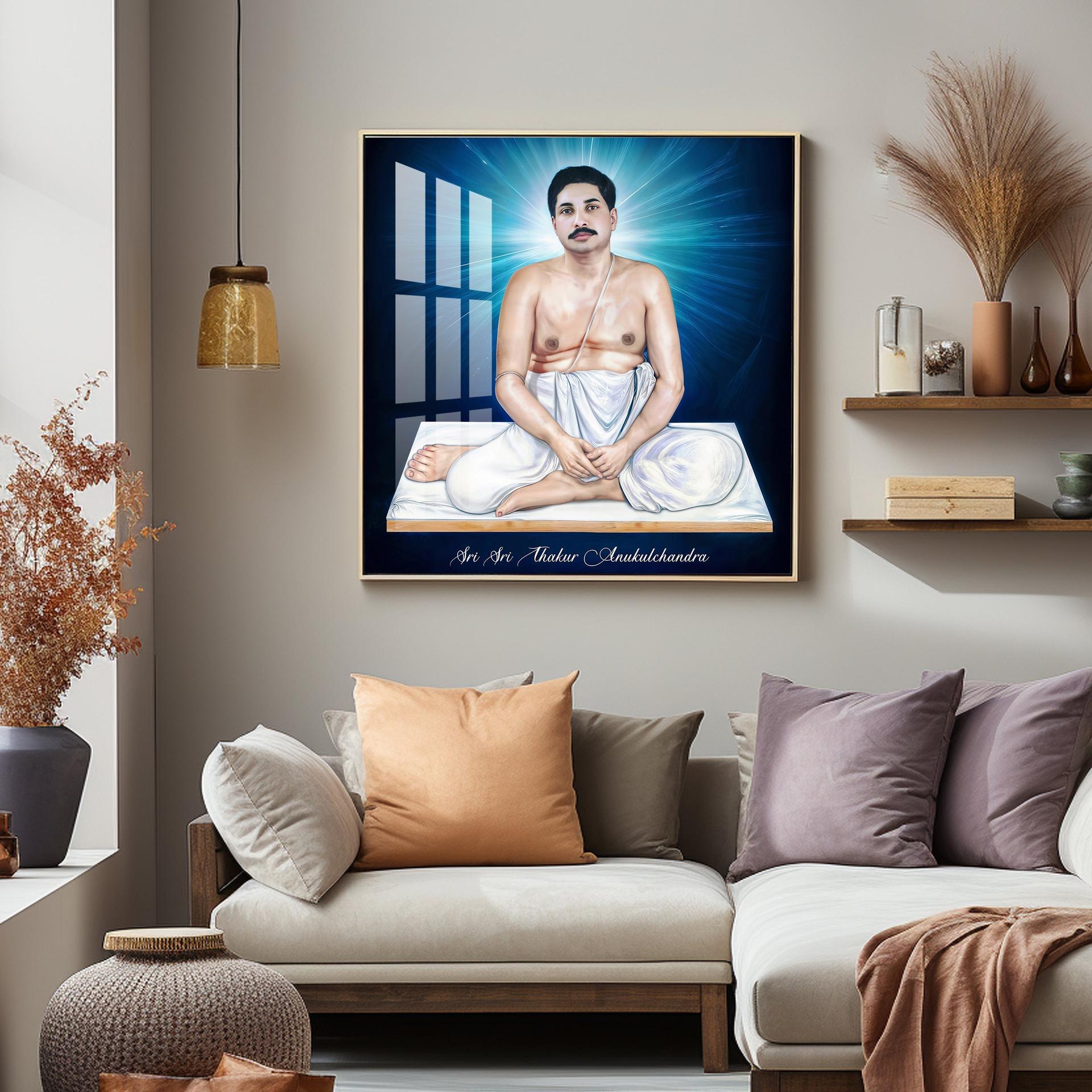 Sri Sri Thakur Anukulachandra Premium Acrylic Wall Art - Image 4