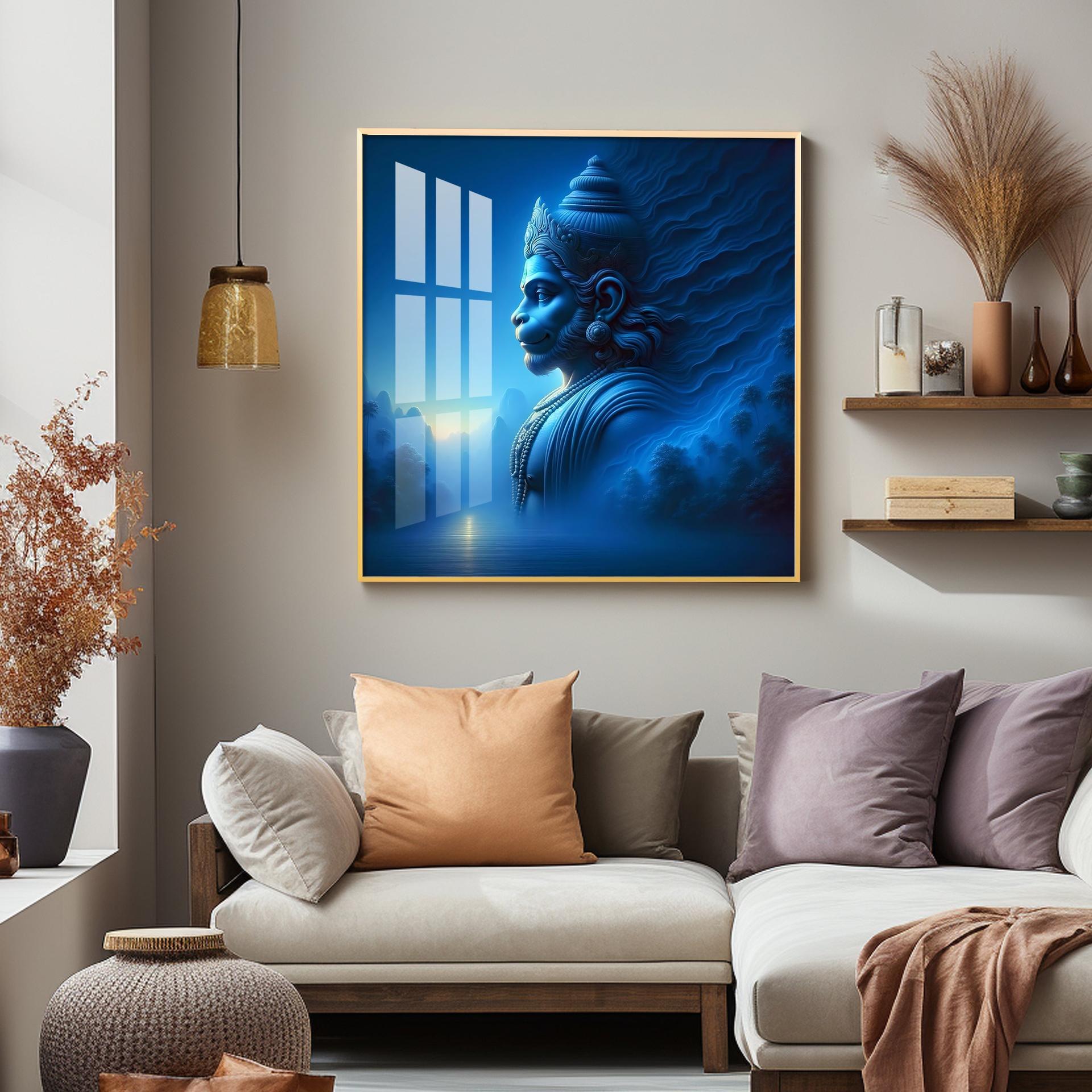 Vaayuputra Premium Acrylic Square Wall Art - Image 3