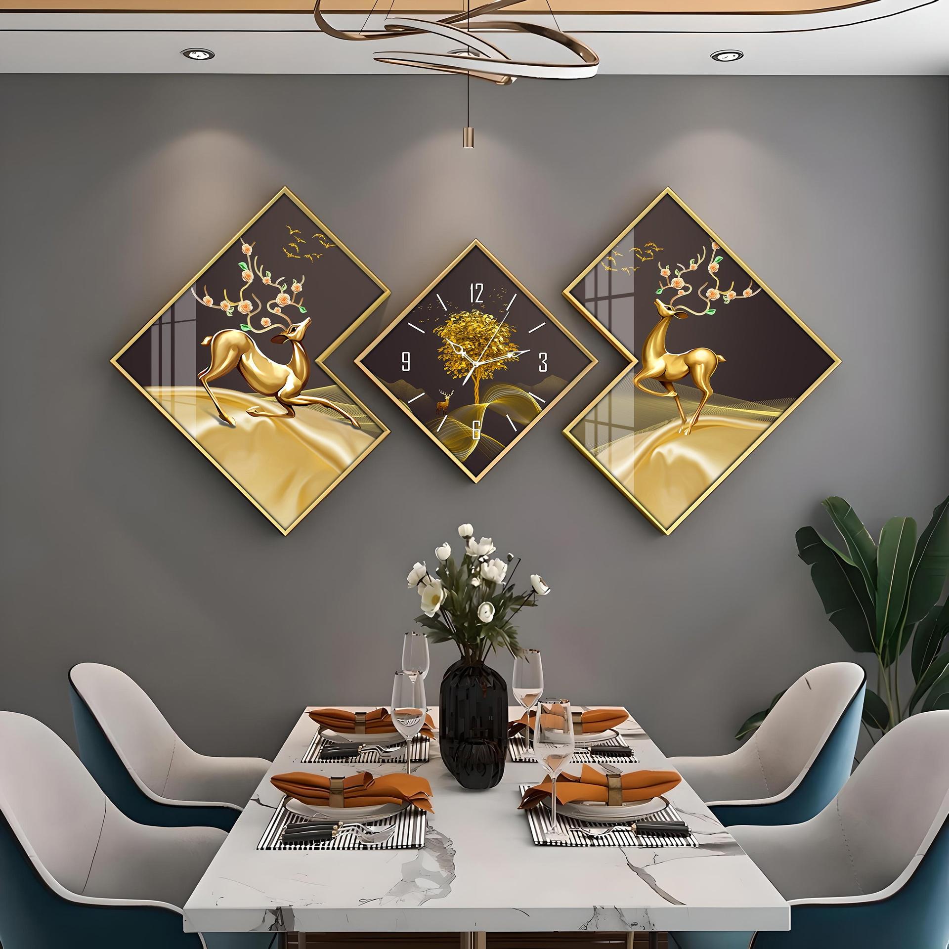 Dancing Deer Premium Acrylic Wall Clock - Image 4