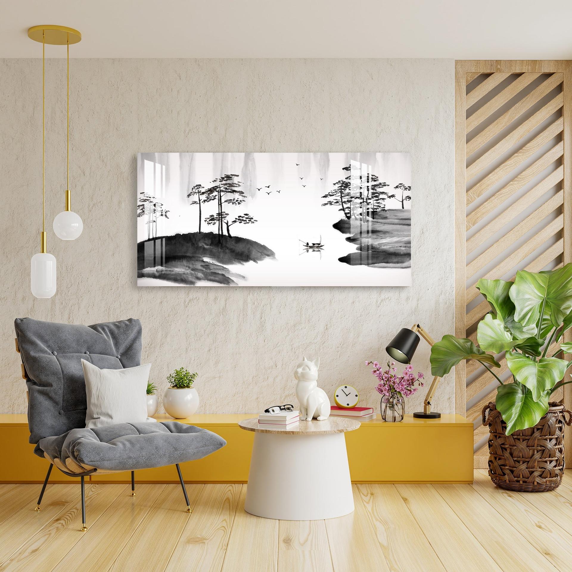 A Man & The Forest Acrylic Wall Art - Image 4