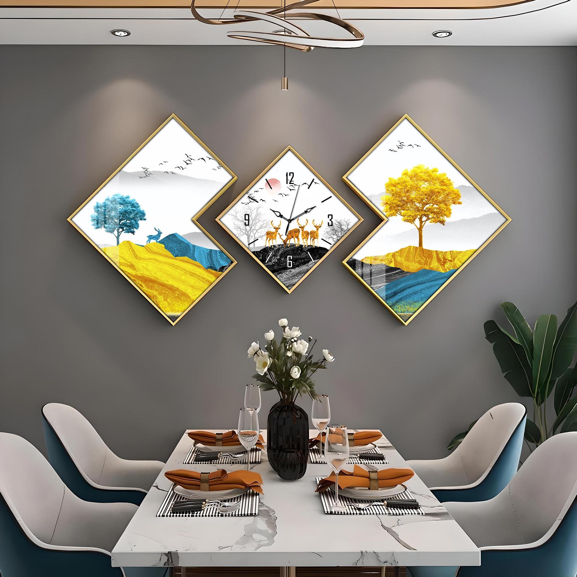 Forest Landscape Premium Acrylic Wall Clock - Image 4