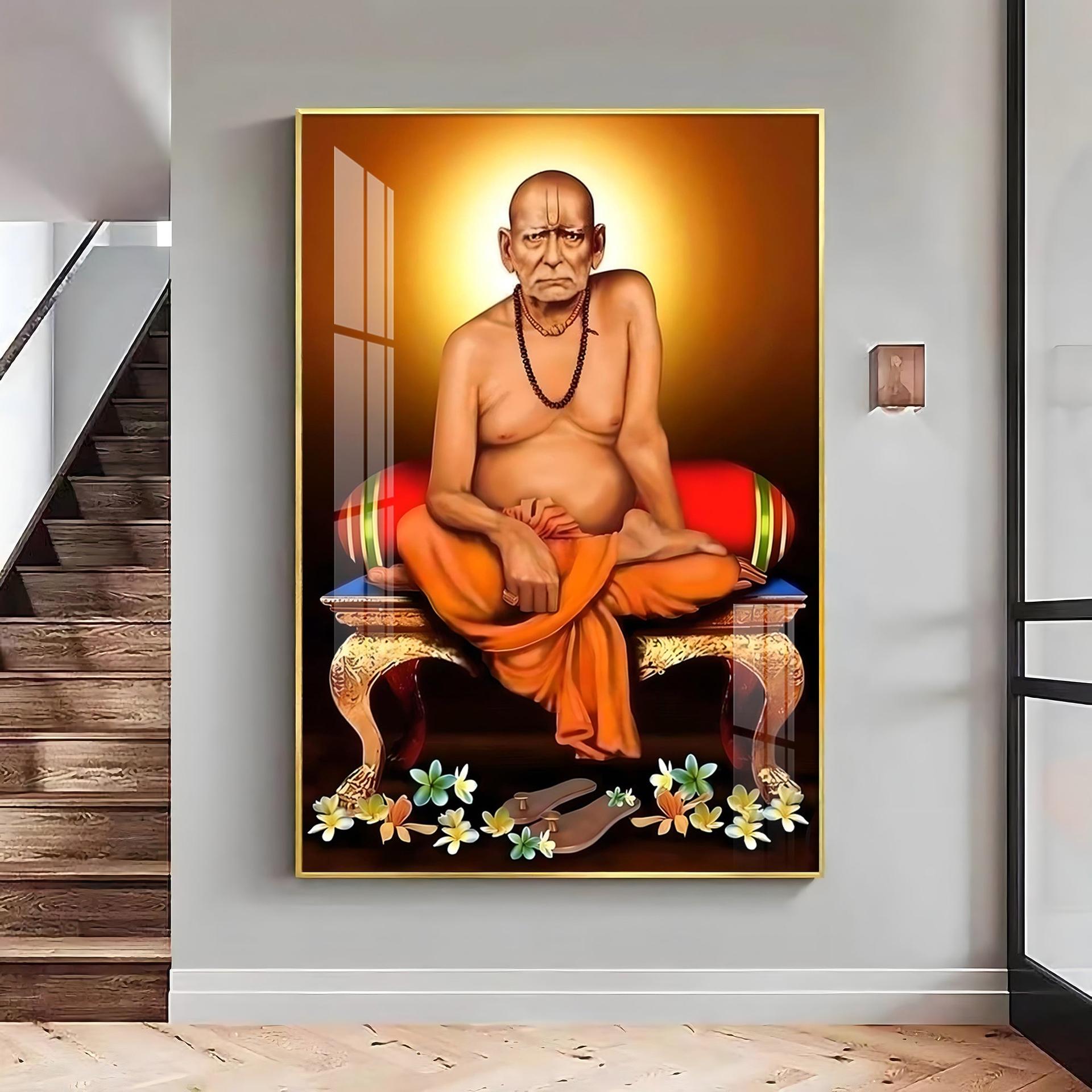 Portrait Of Shri Swami Samartha Premium Vertical Acrylic Wall Art - Image 17