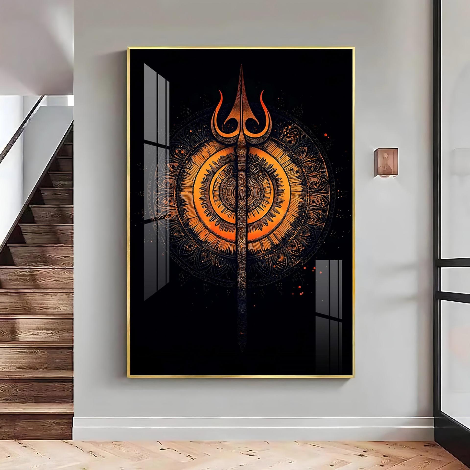 The Radiance Of Shiva Premium Vertical Acrylic Wall Art - Image 15