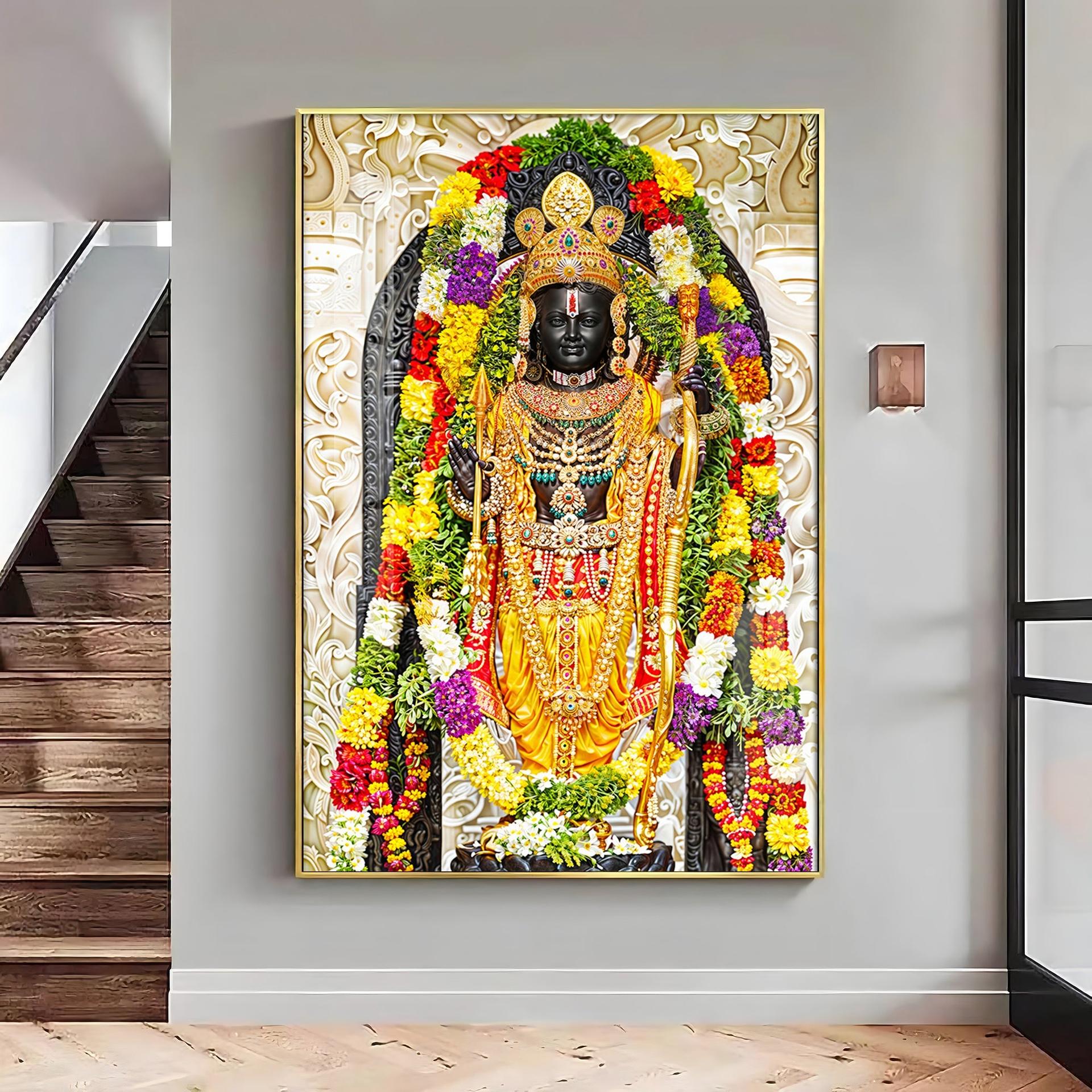 Shri Ram Janmbhoomi Portray Premium Vertical Wall Art - Image 12
