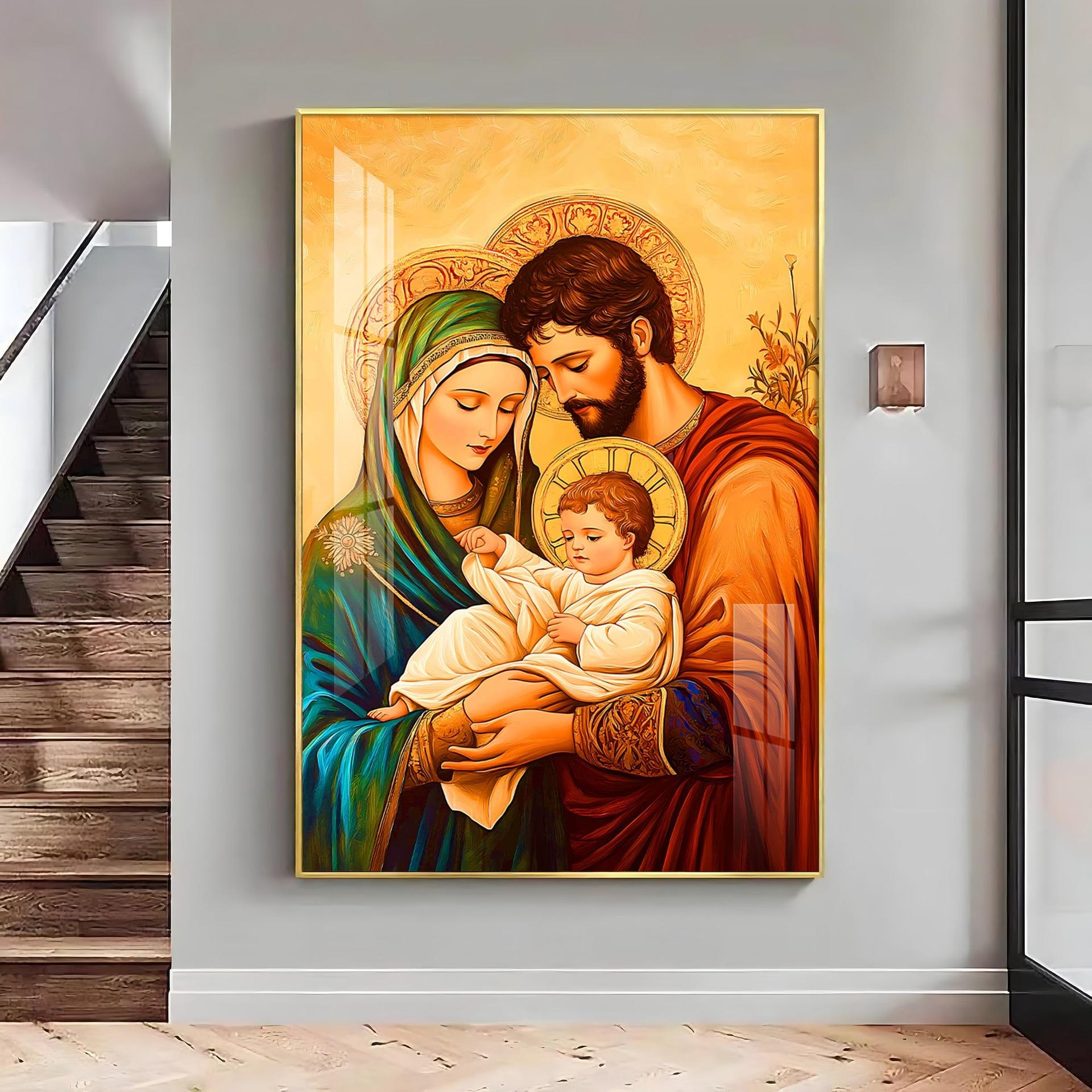 Holy Family Premium Acrylic Vertical Wall Art - Image 3