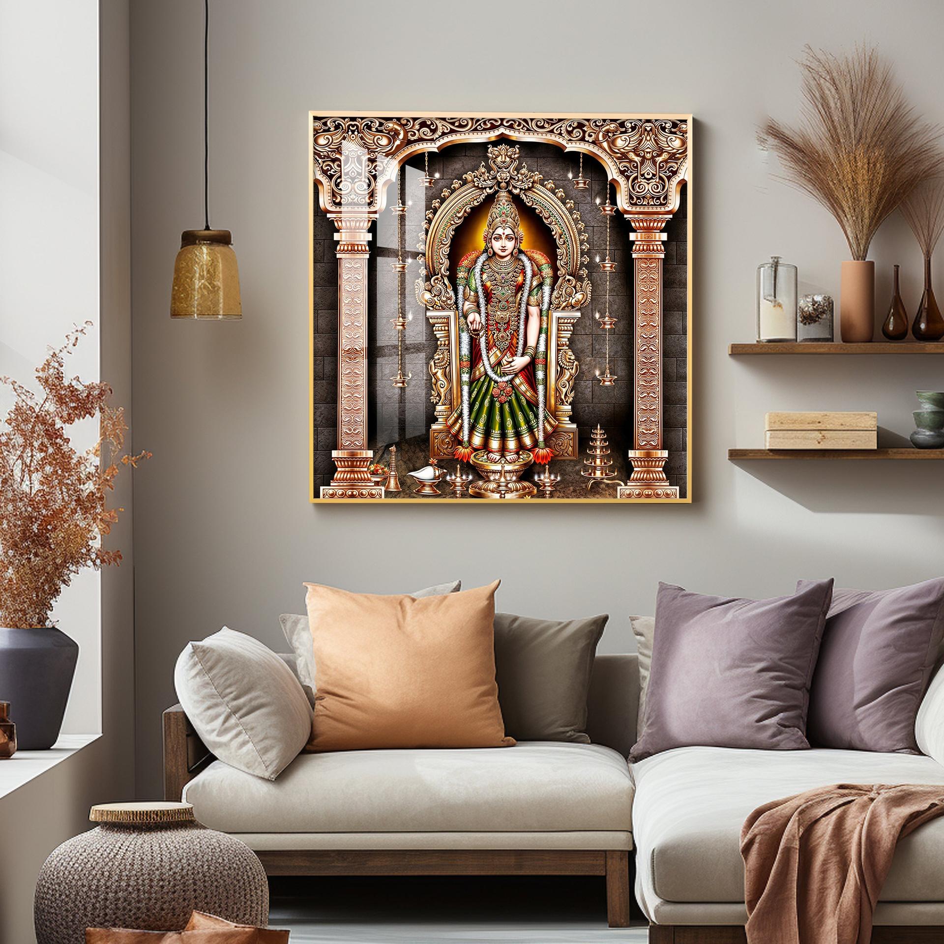 Kanya Kumari Devi Premium Acrylic Square Wall Art - Image 5
