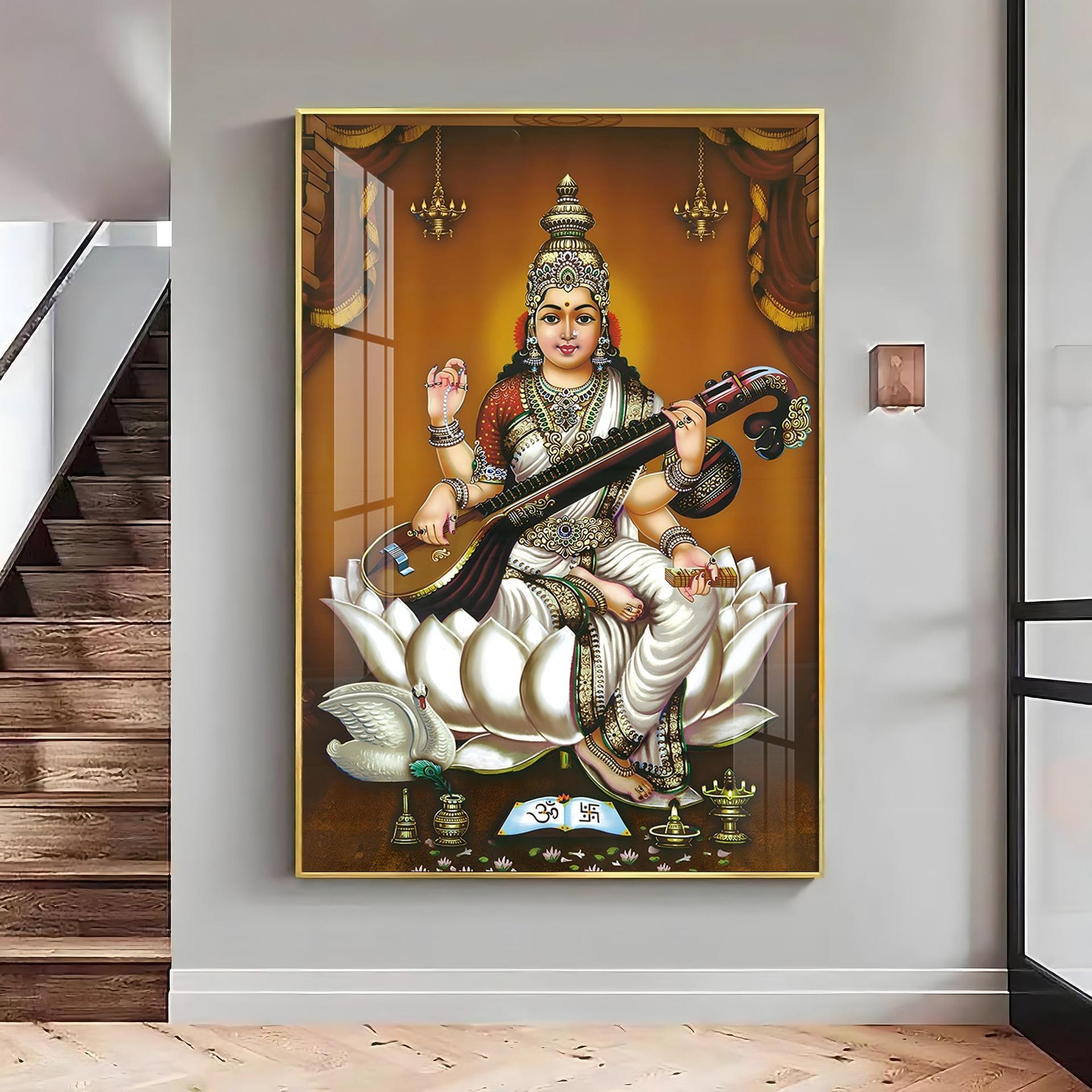 The Goddess's Embrace Premium Vertical Acrylic Wall Art - Image 9