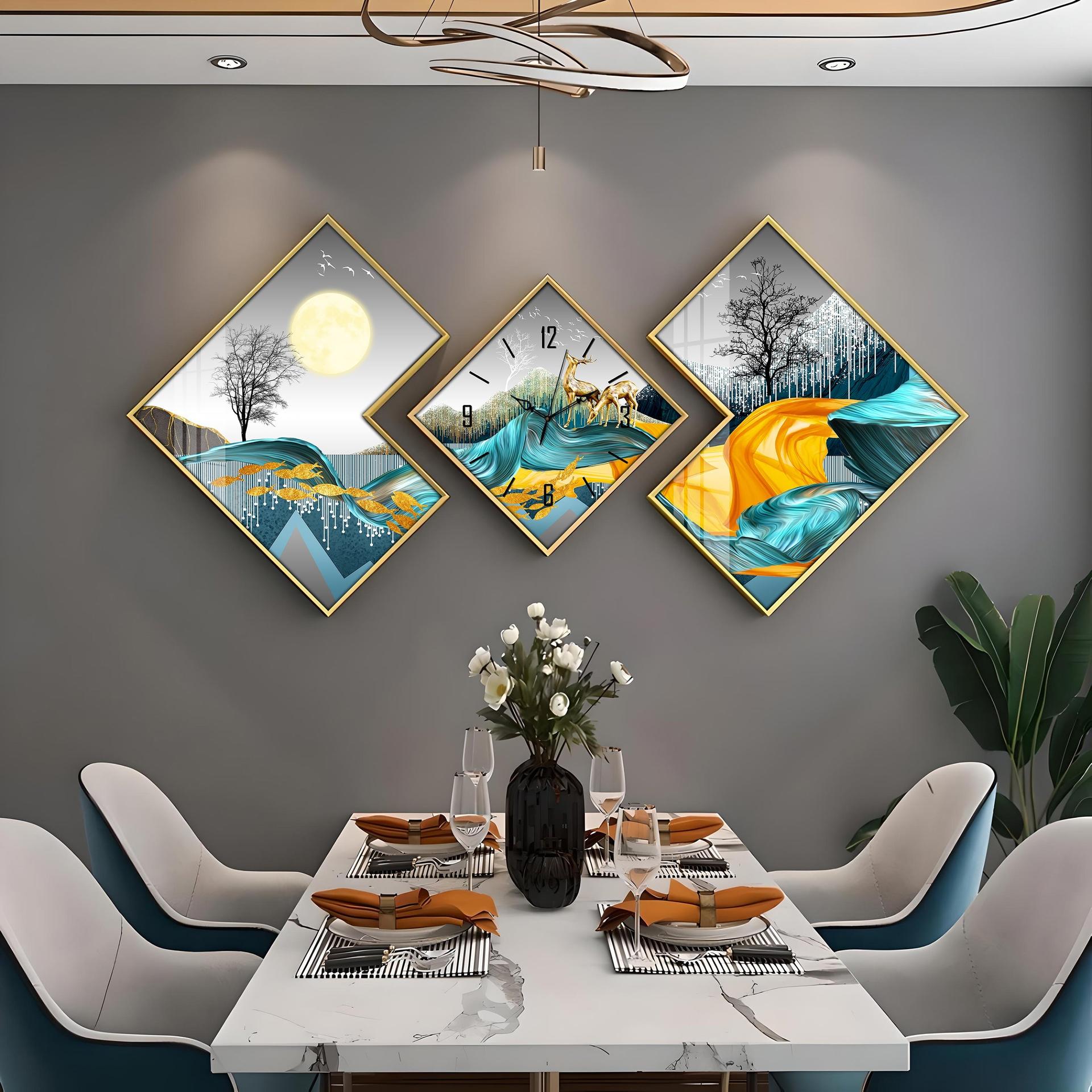 Full Moon Forest Premium Acrylic Wall Clock - Image 3