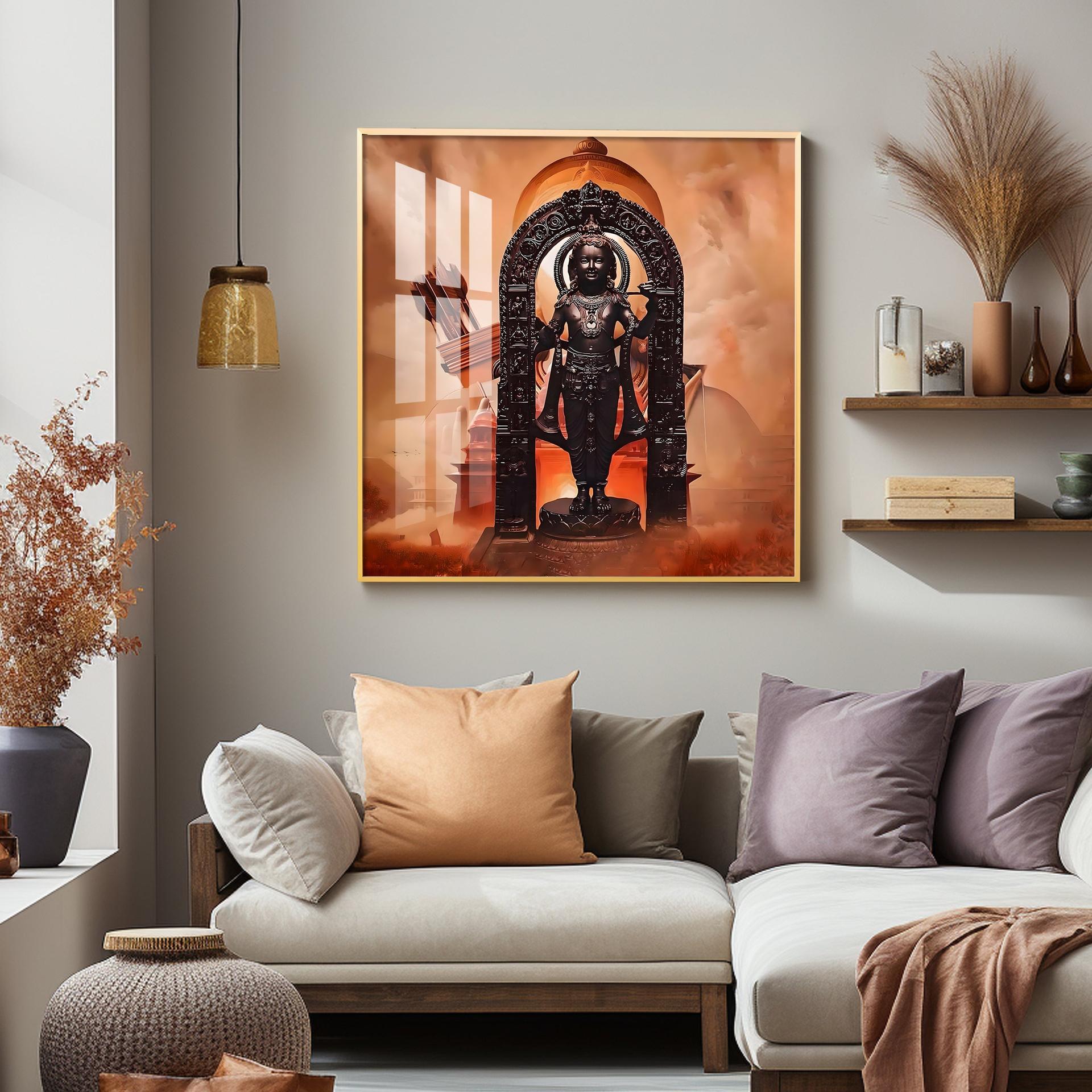 Ayodhya Ram Premium Acrylic Square Wall Art - Image 5