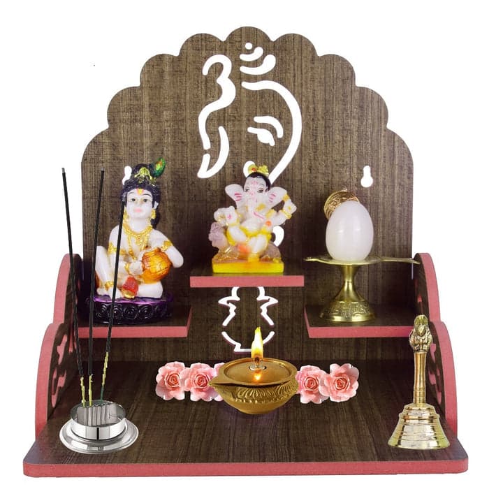Wooden Small Temple For Pooja Room - Image 6