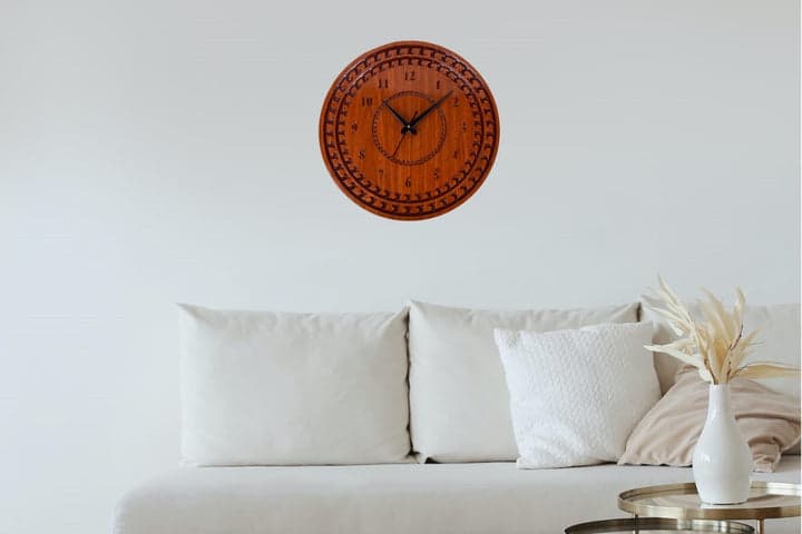 Wooden Decorative Round Wall Clock For Home And Office | Premium Quality Wall Clock | Royal Looking Wall Clock
