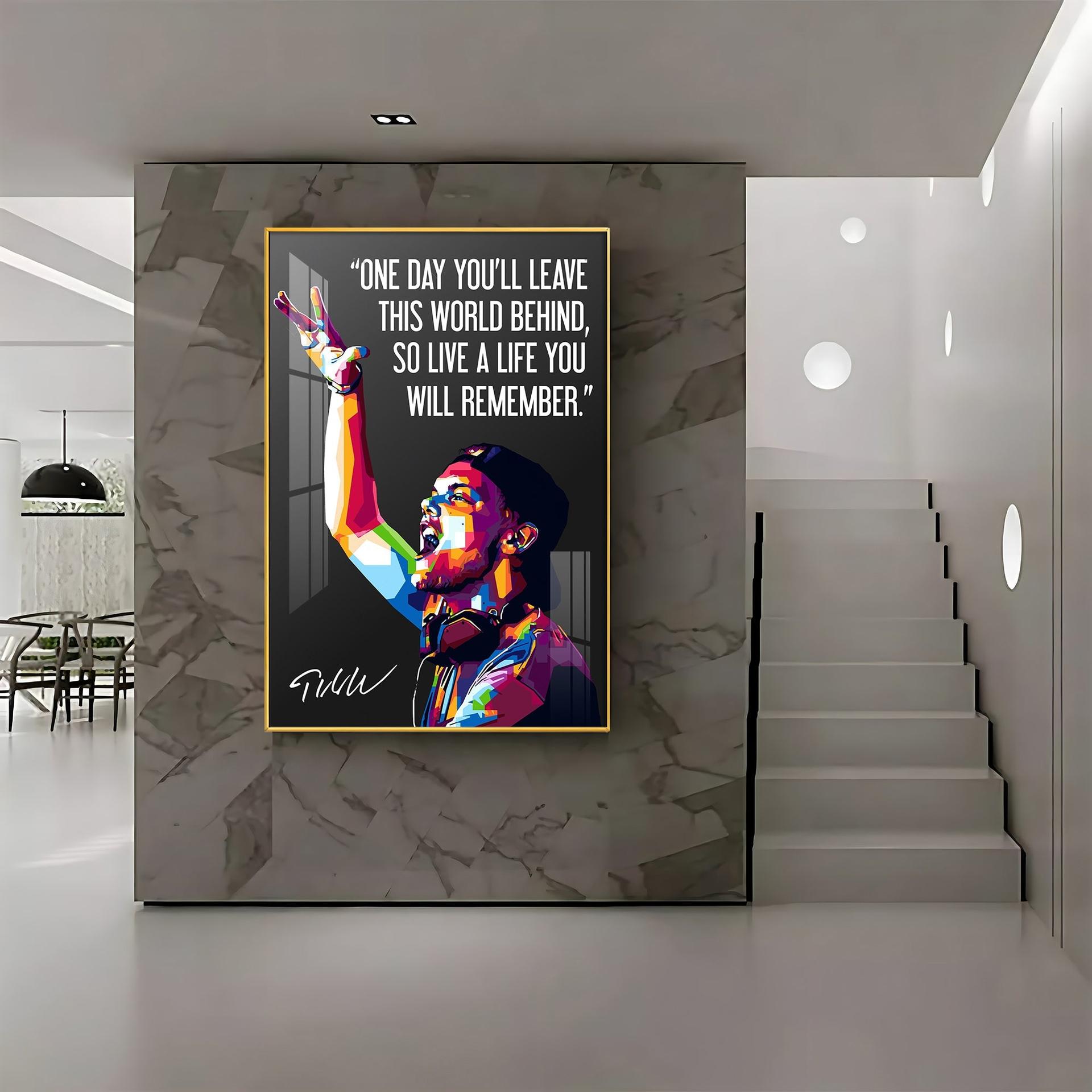 One Day You'll Leave This World Behind Premium Acrylic Vertical Wall Art - Image 4