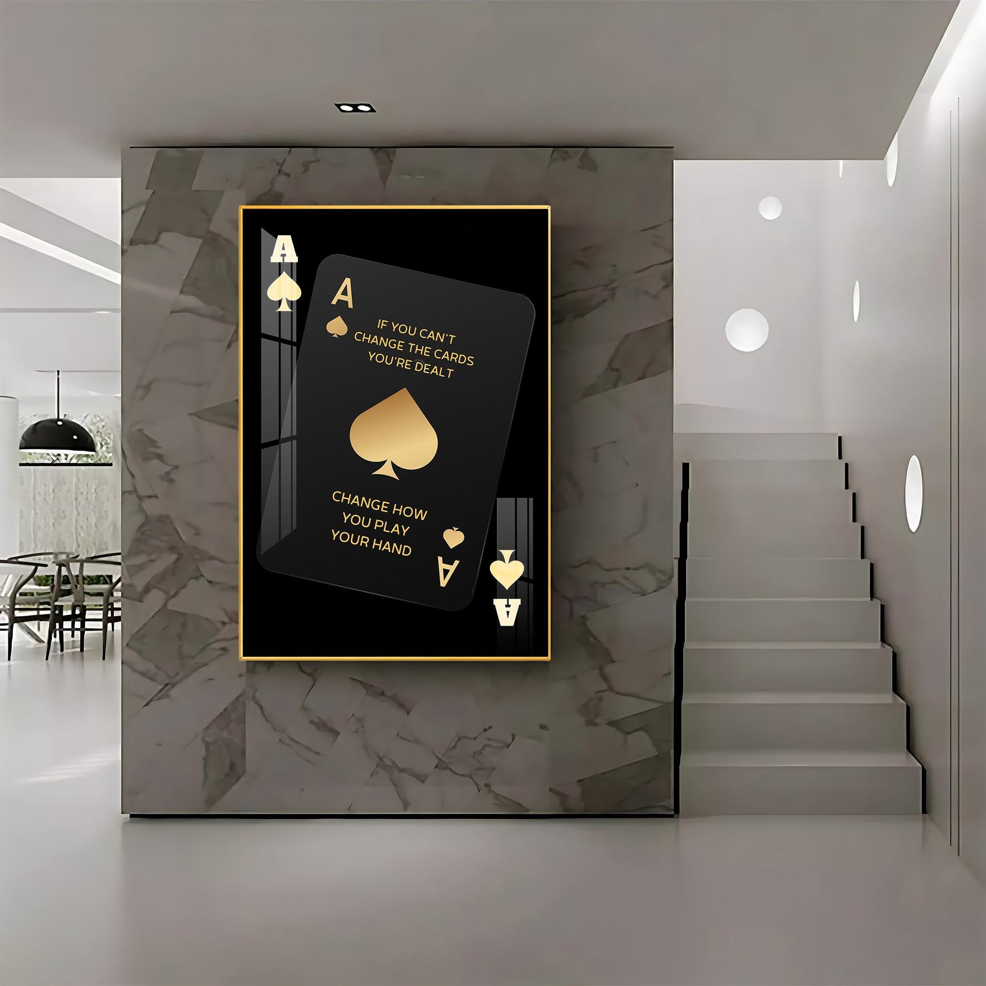 If You Can't Change The Cards Premium Acrylic Vertical Wall Art - Image 4