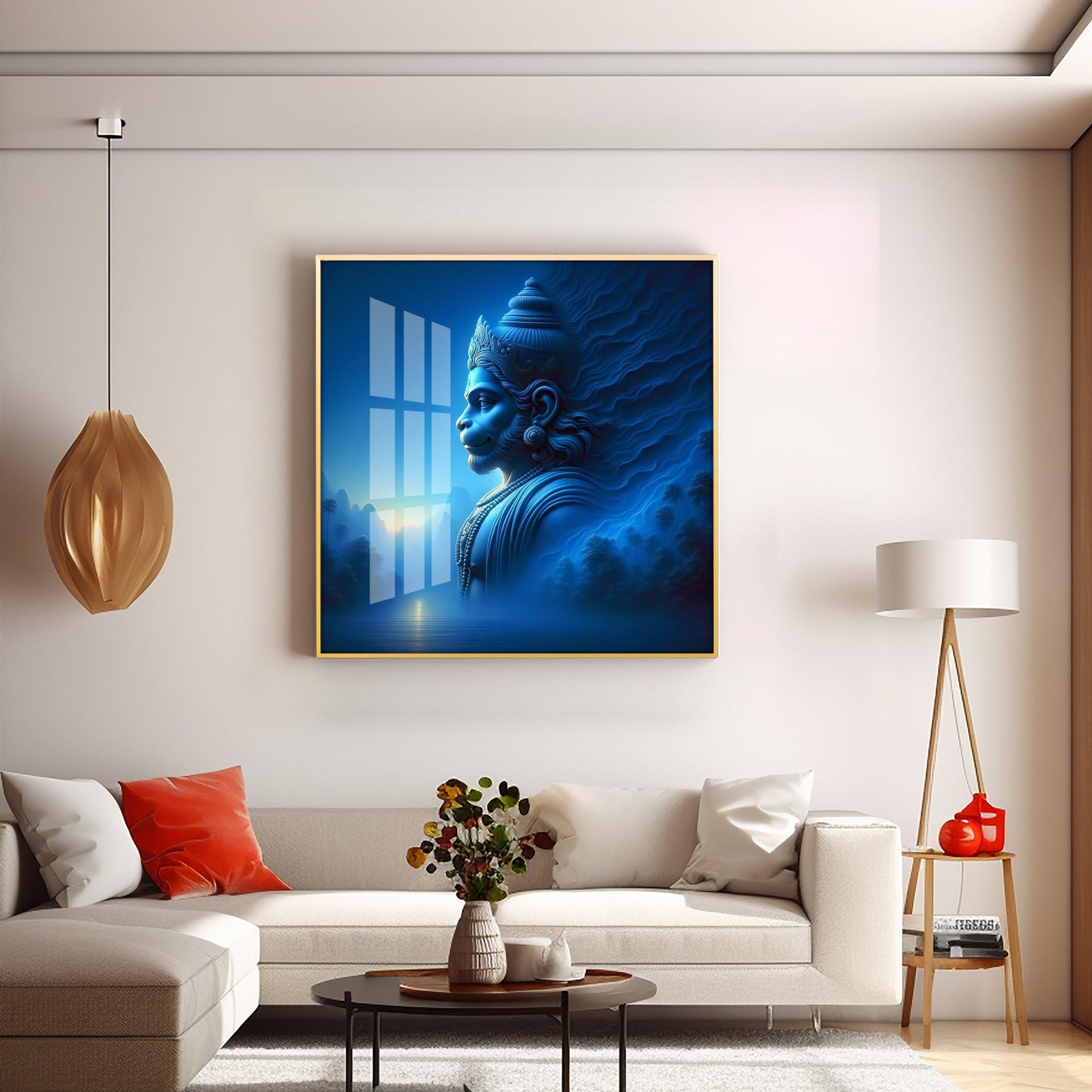 Vaayuputra Premium Acrylic Square Wall Art - Image 4