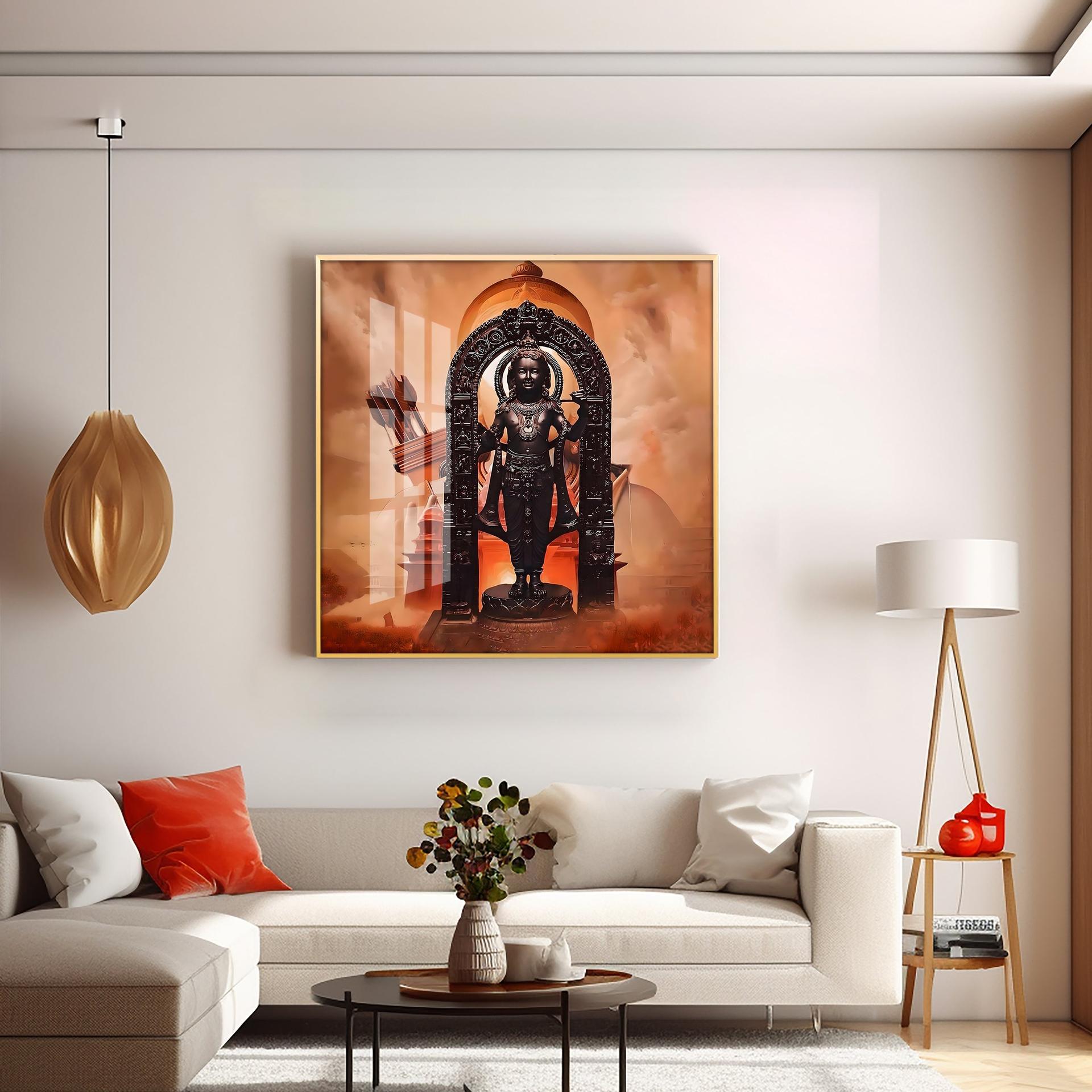Ayodhya Ram Premium Acrylic Square Wall Art - Image 6