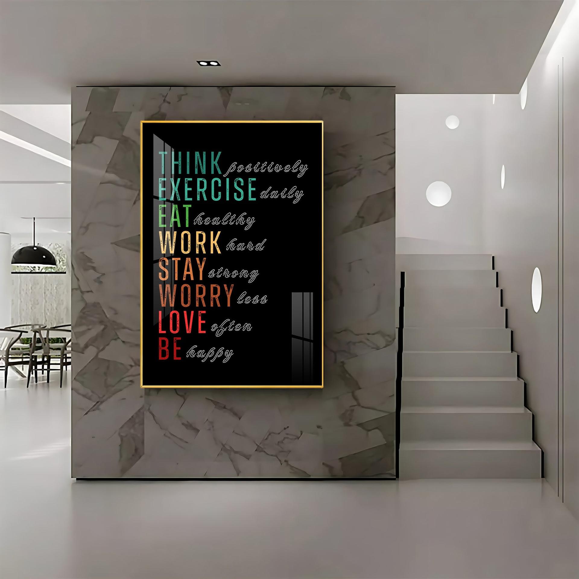 Motivational Quotes Premium Acrylic Vertical Wall Art - Image 3