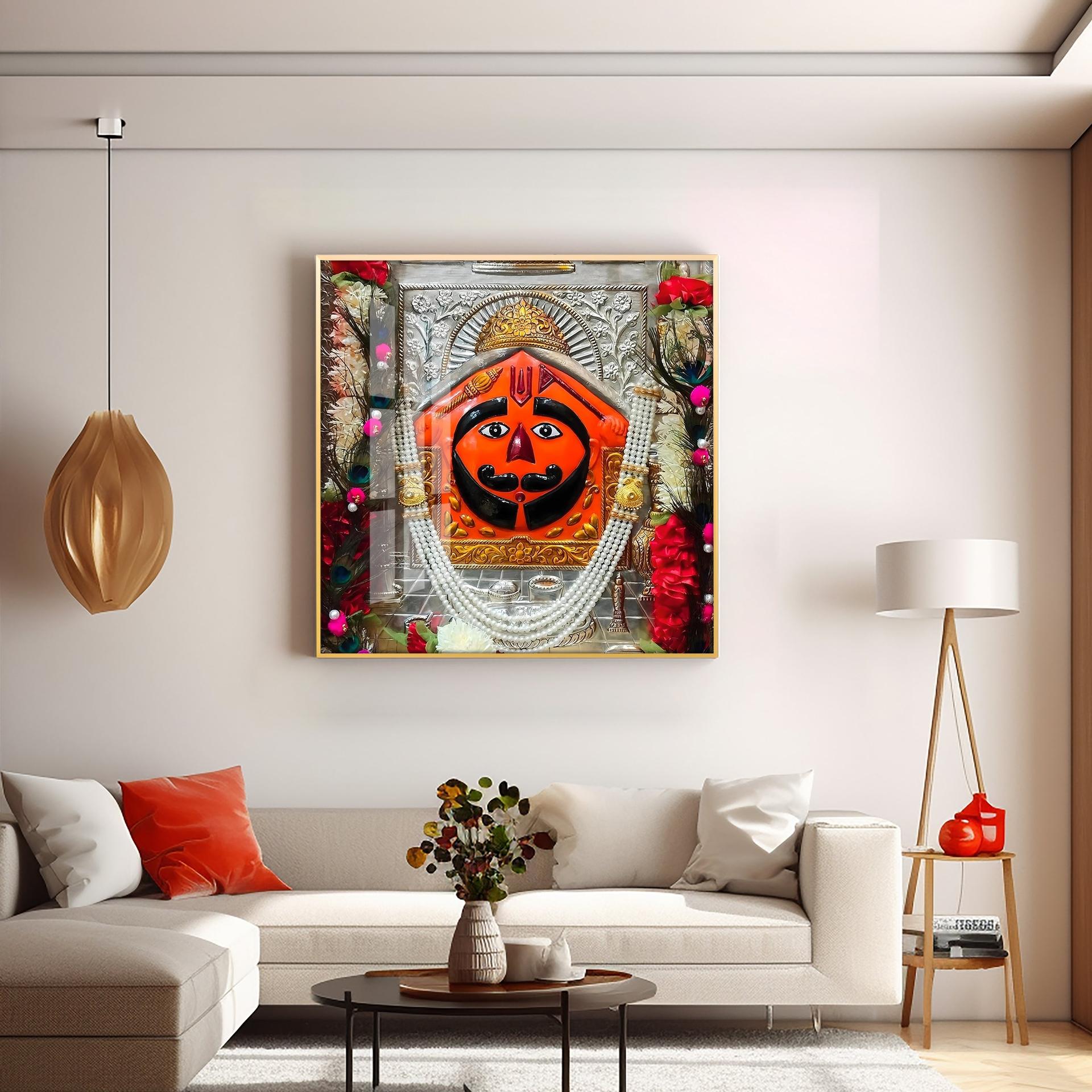 Salasar Balaji Maharaj Premium Acrylic Square Wall Art - Image 5