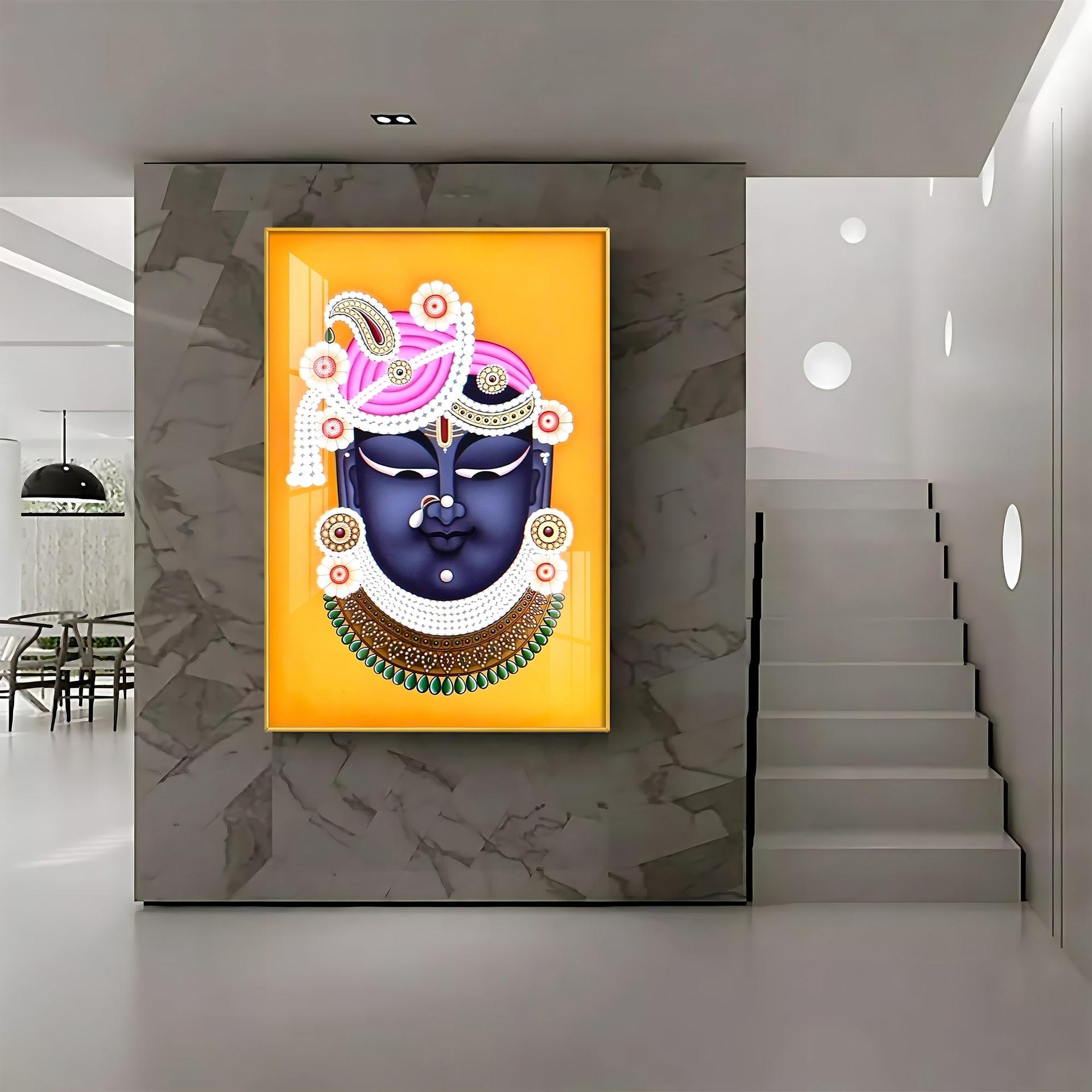 Lord Shreenathji Premium Vertical Acrylic Wall Art - Image 7