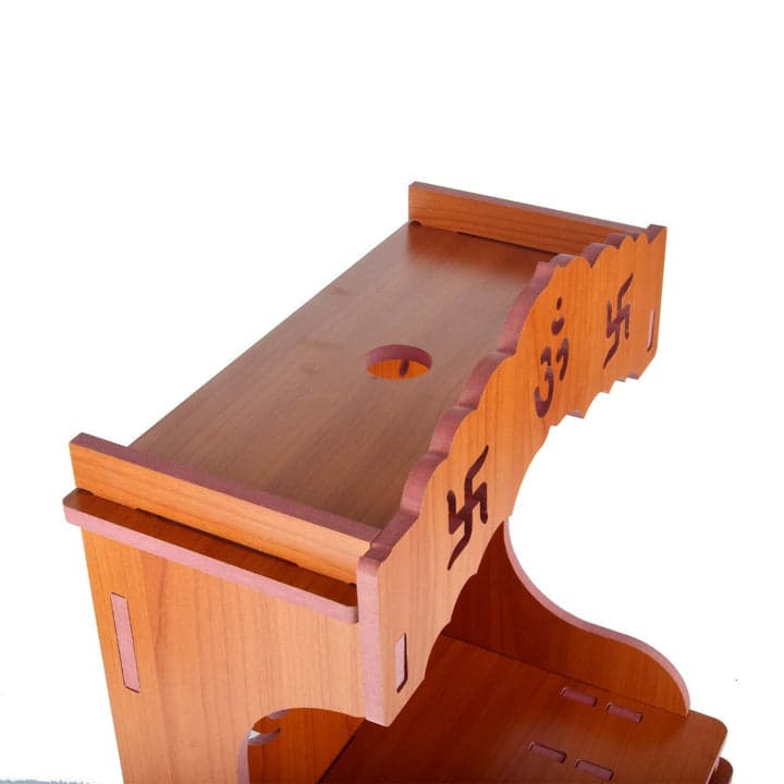 Wooden Bliss Shrine: Tranquil Spiritual Centerpiece | Temple For Home And Office | Wooden Bliss Shrine - Image 10