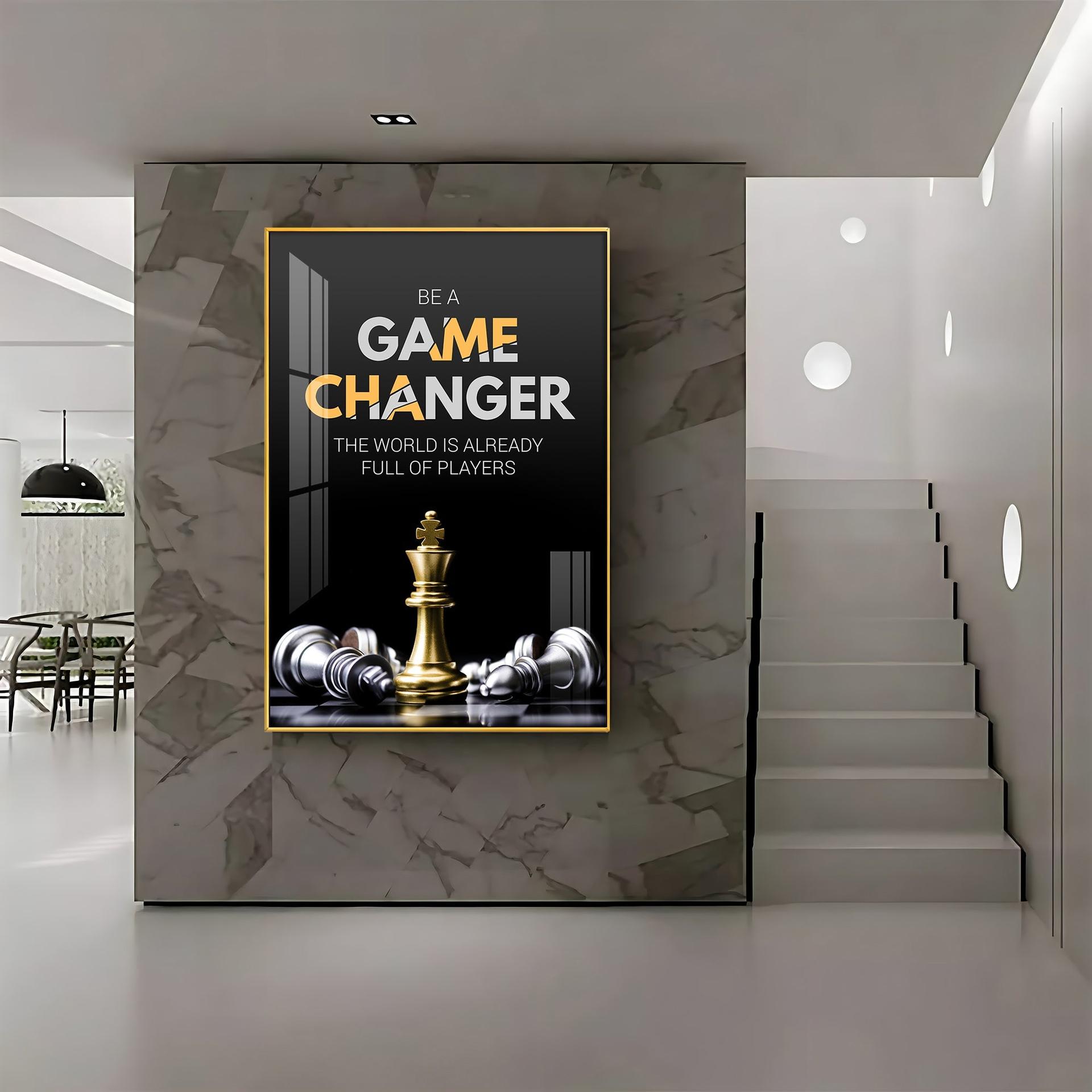Be A Game Changer Premium Acrylic Vertical Wall Art - Image 14