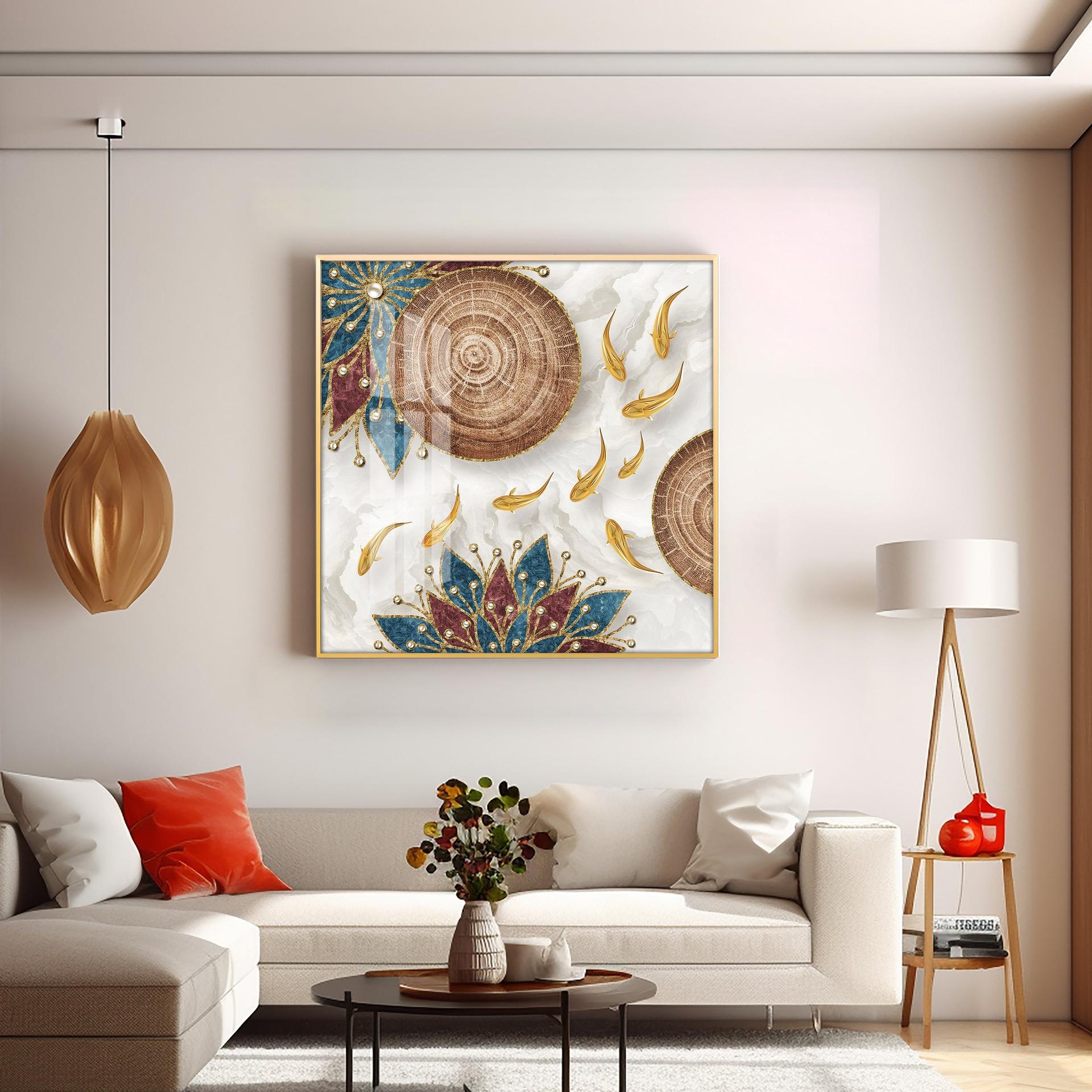 Abaniko Fish Premium Acrylic Square Wall Art - Image 4