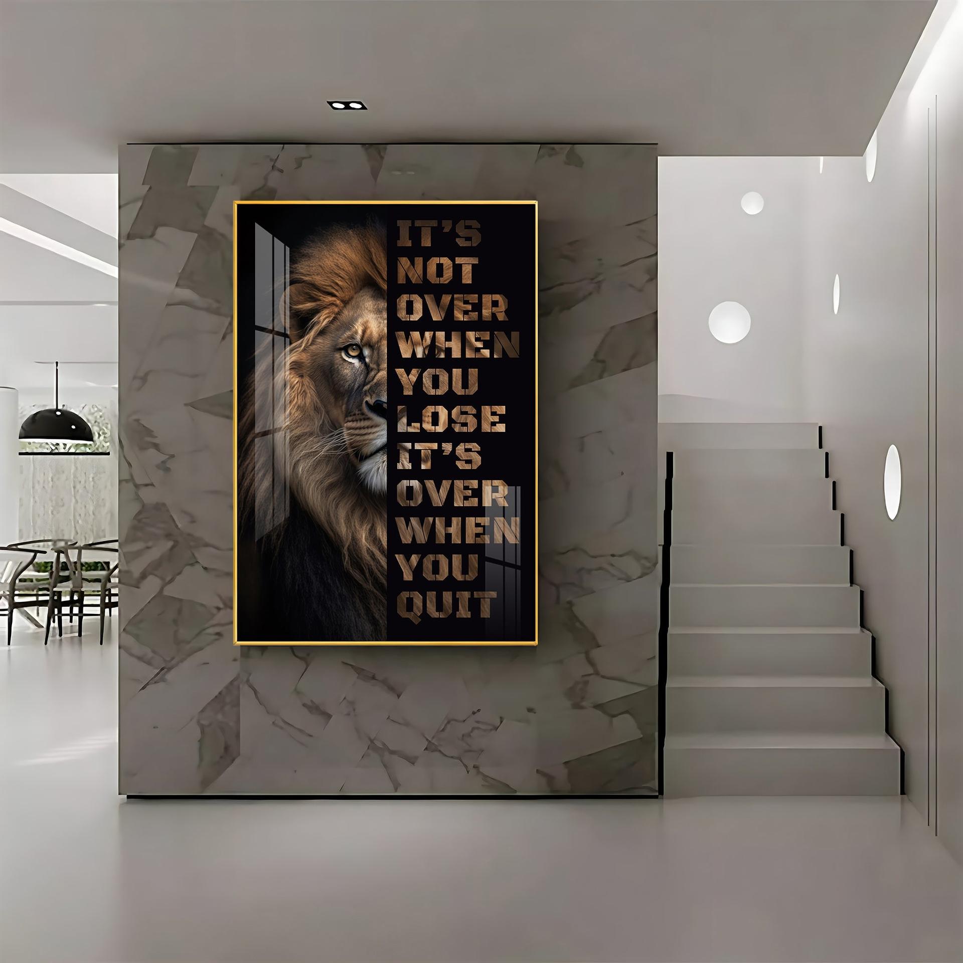 It's Not Over When You Lose Premium Acrylic Vertical Wall Art - Image 10