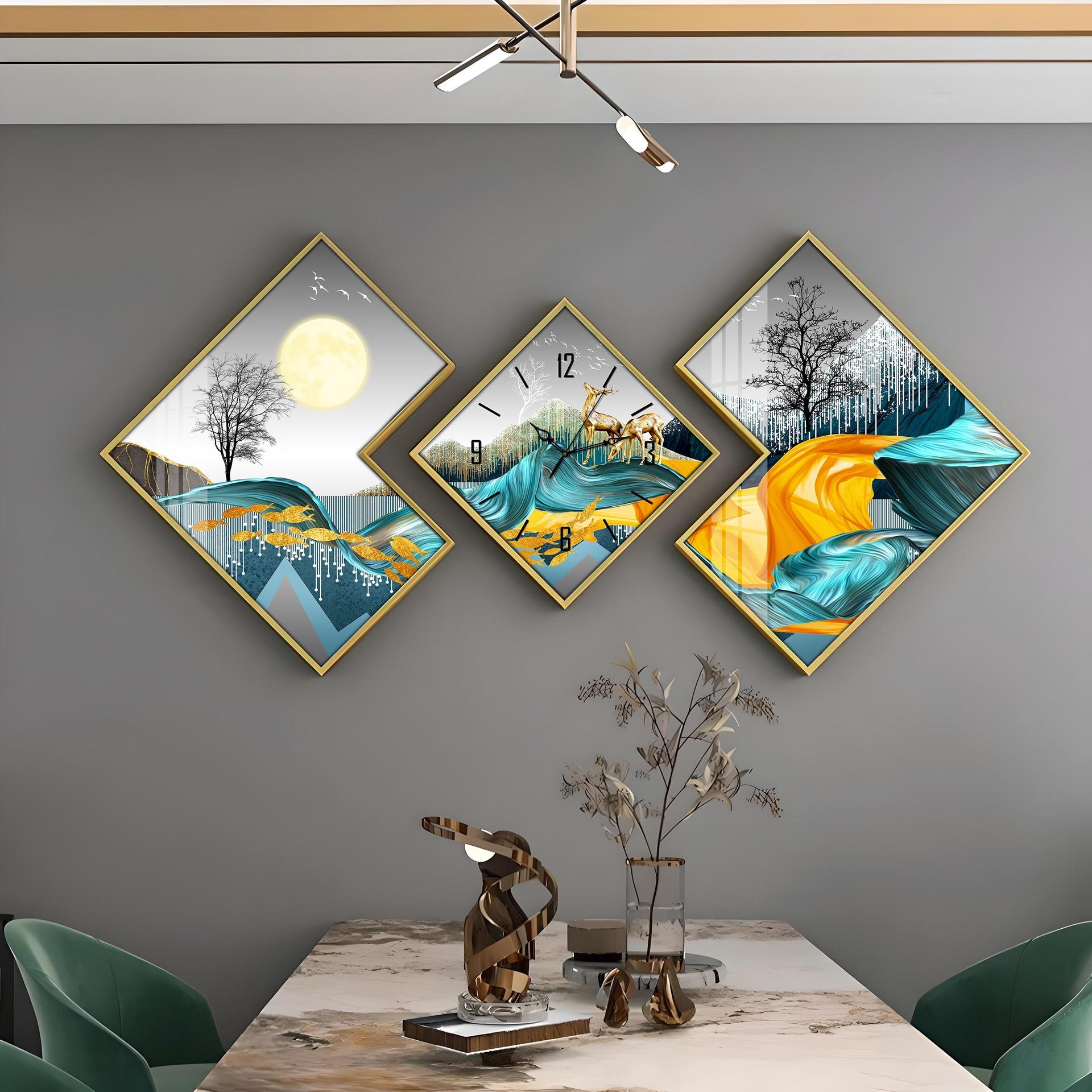Full Moon Forest Premium Acrylic Wall Clock - Image 9