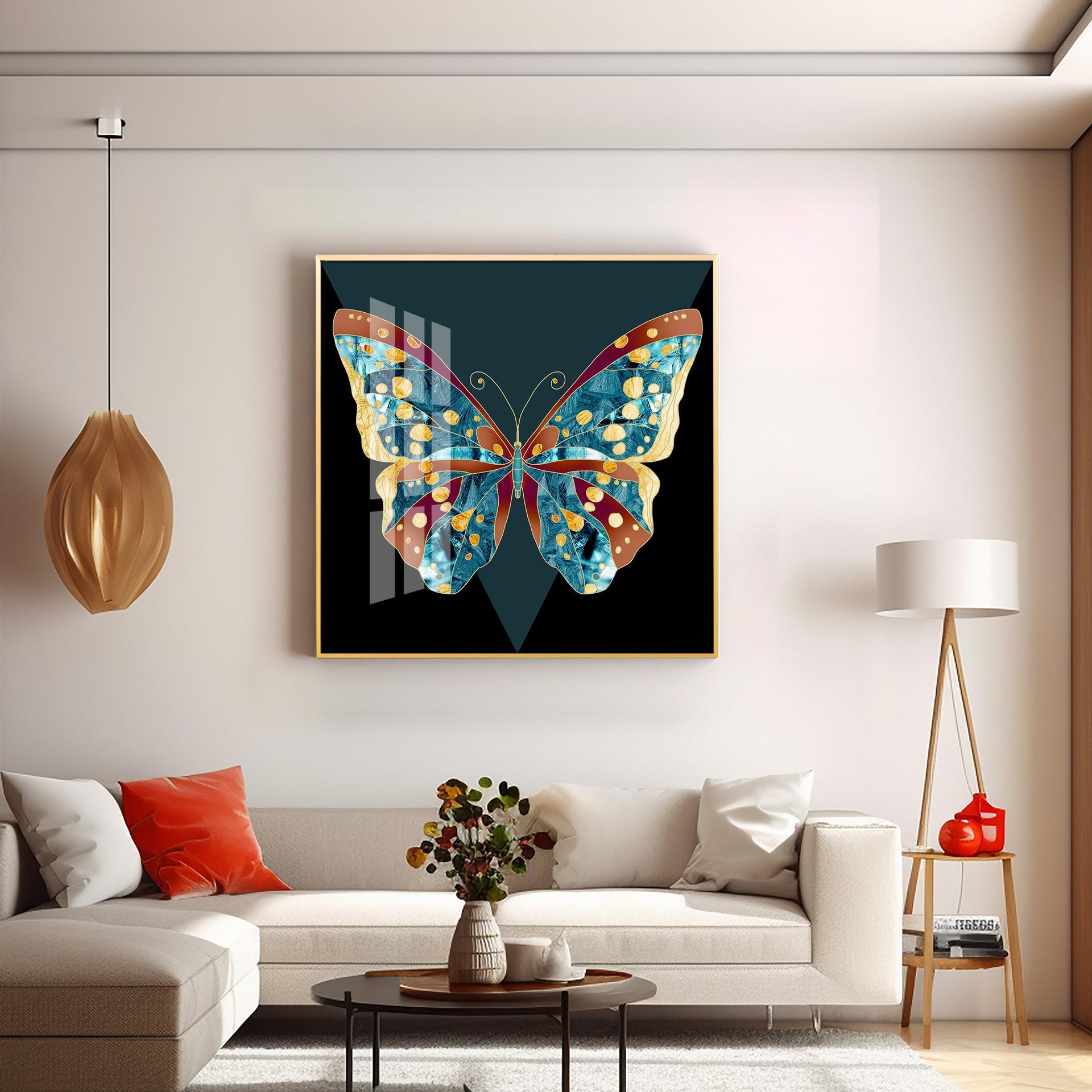 Heavenly Butterfly Premium Acrylic Square Wall Art - Image 5