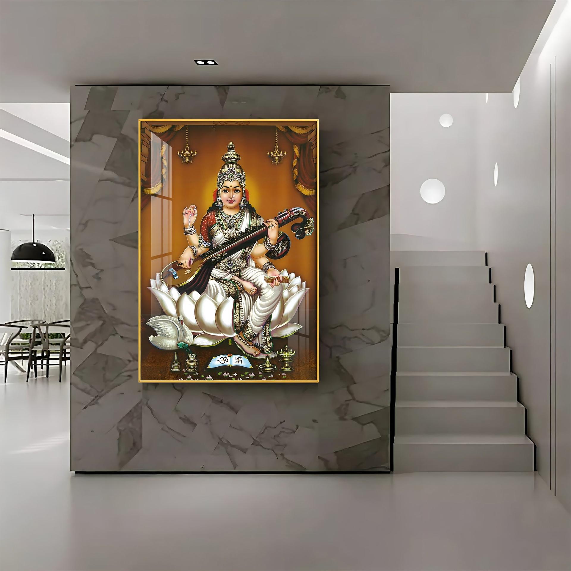 The Goddess's Embrace Premium Vertical Acrylic Wall Art - Image 8