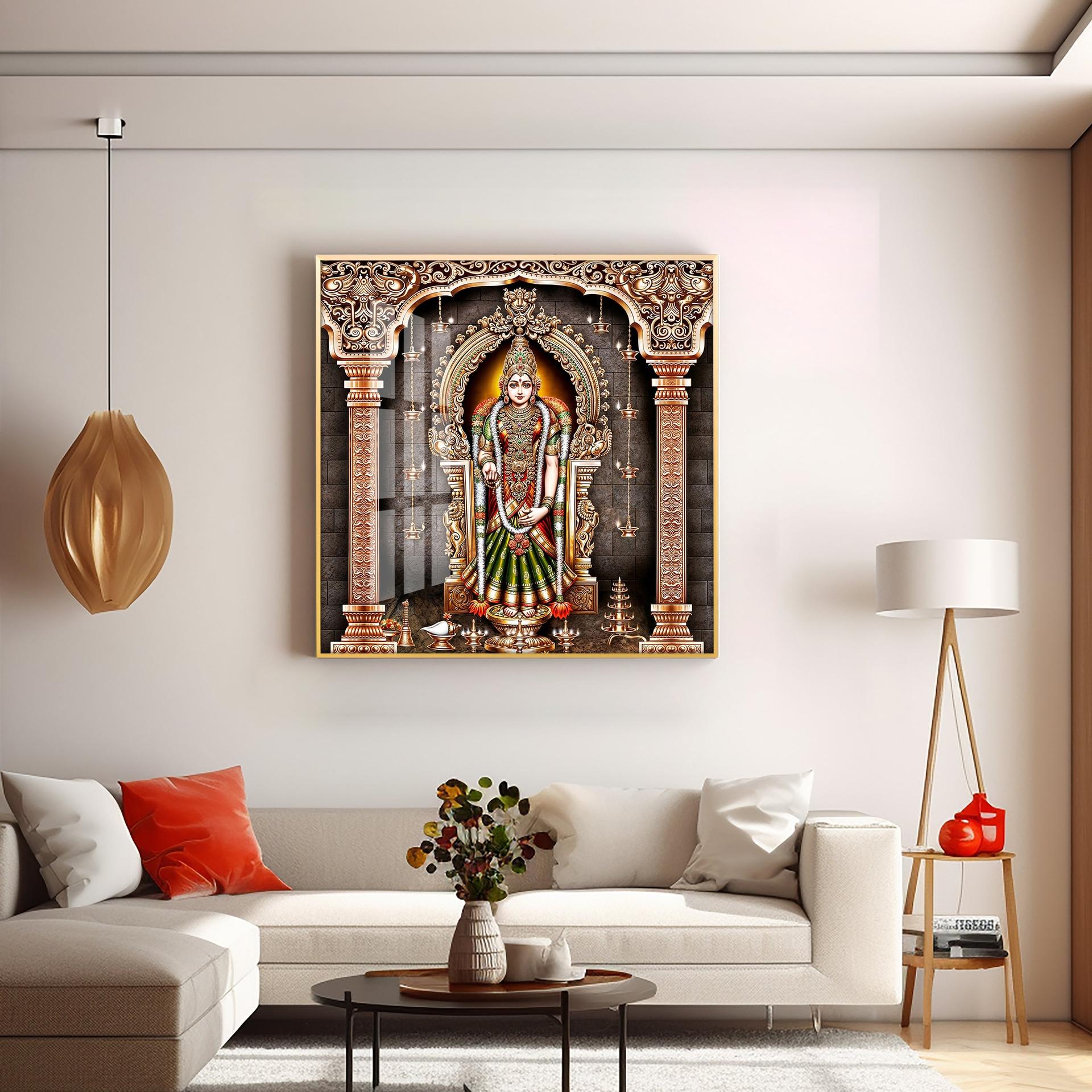 Kanya Kumari Devi Premium Acrylic Square Wall Art - Image 6