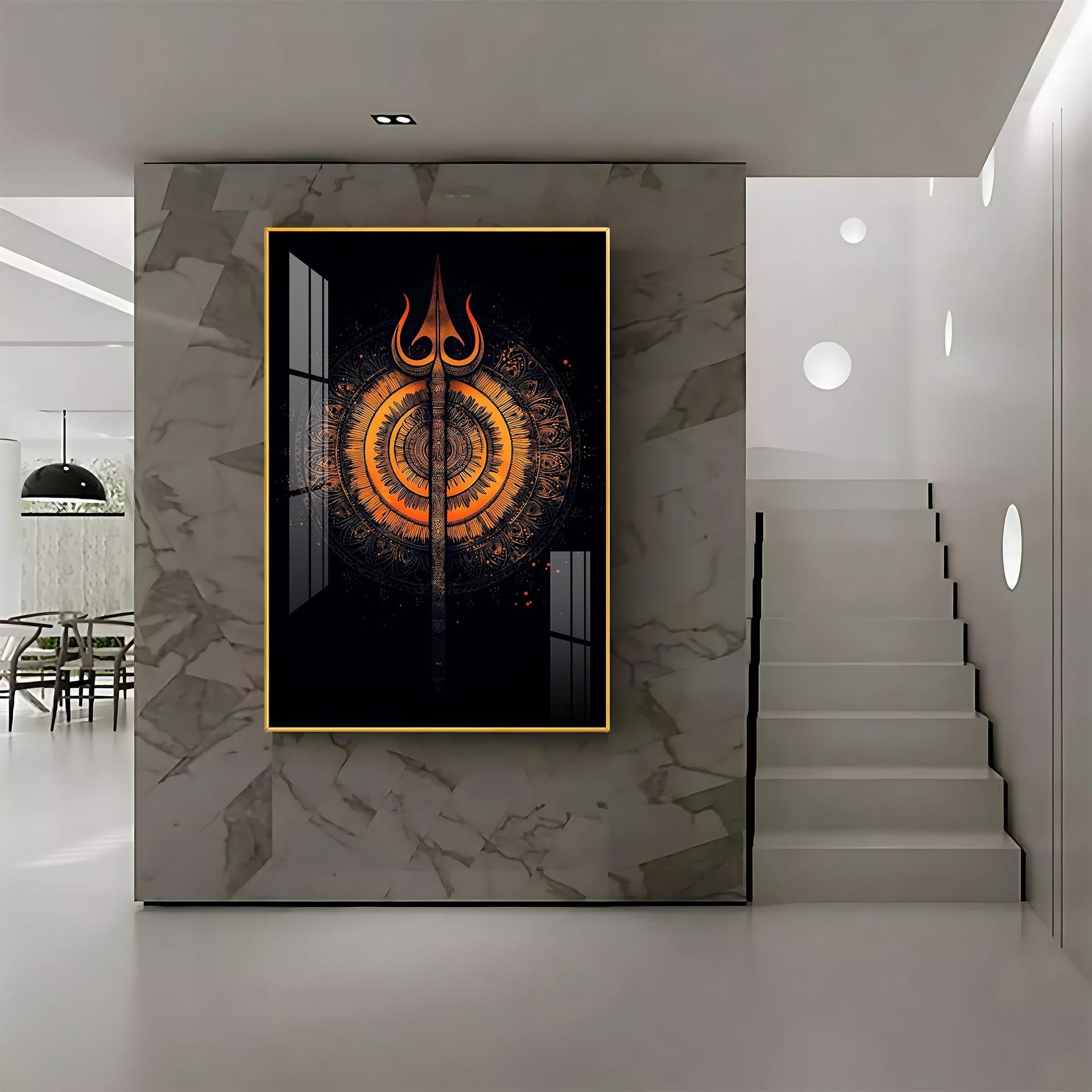 The Radiance Of Shiva Premium Vertical Acrylic Wall Art - Image 7