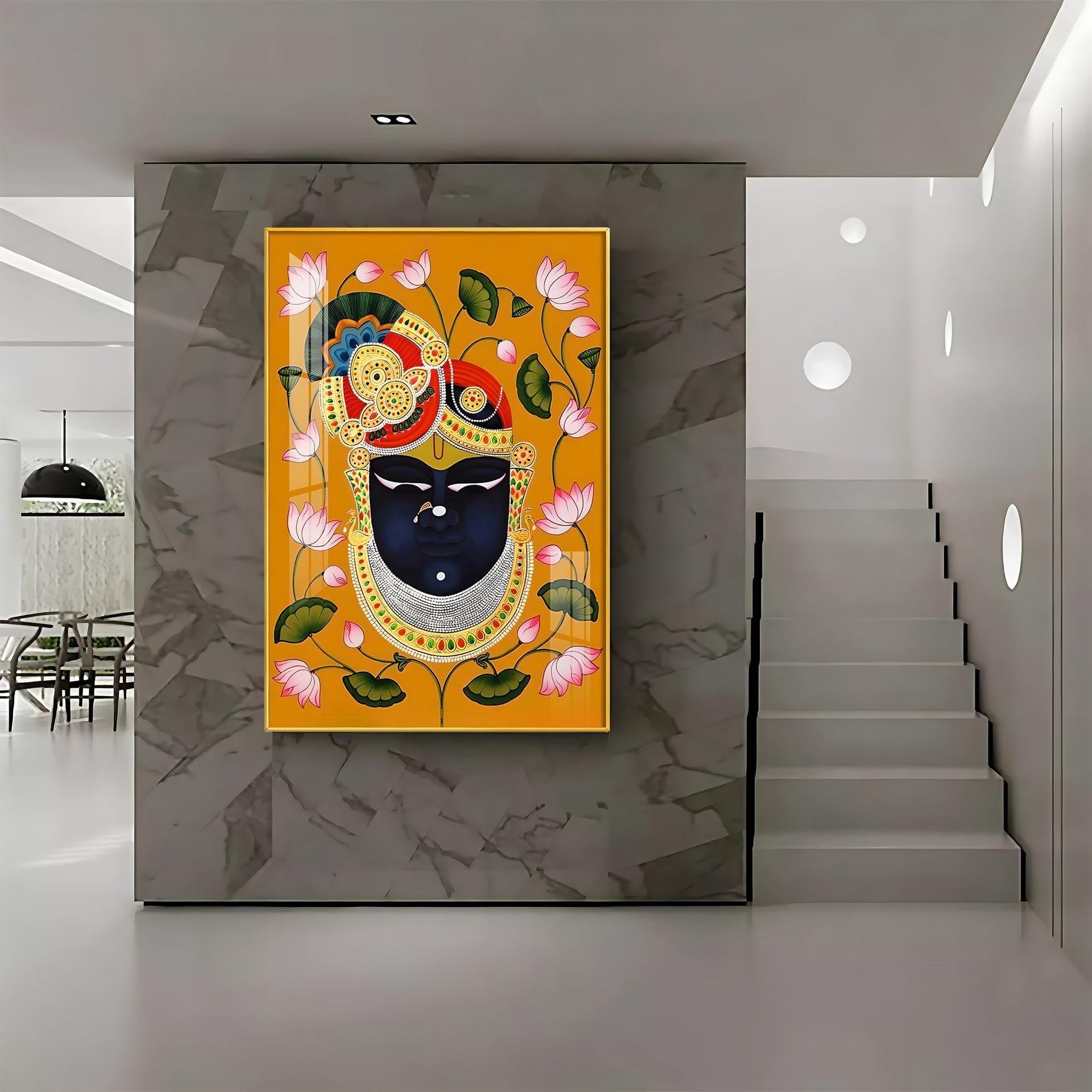 Divine Shreenathji Premium Vertical Acrylic Wall Art - Image 8