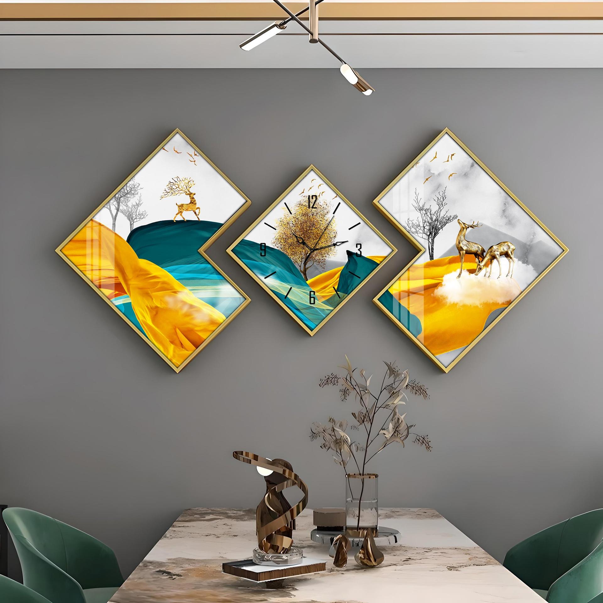 Mystical Deers Premium Acrylic Wall Clock - Image 5