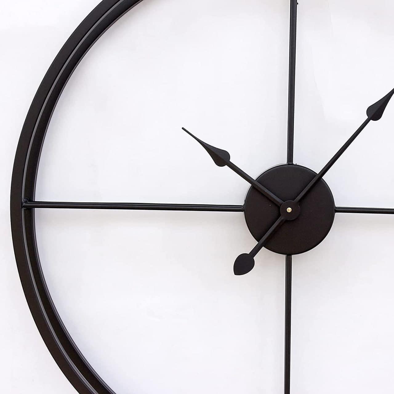Double Ring Metal Wall Clock - Image 4