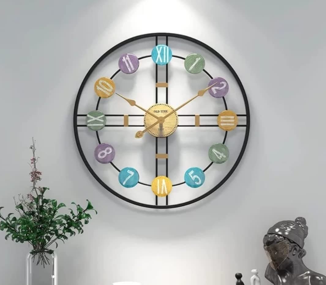 Vintage Metal Clock