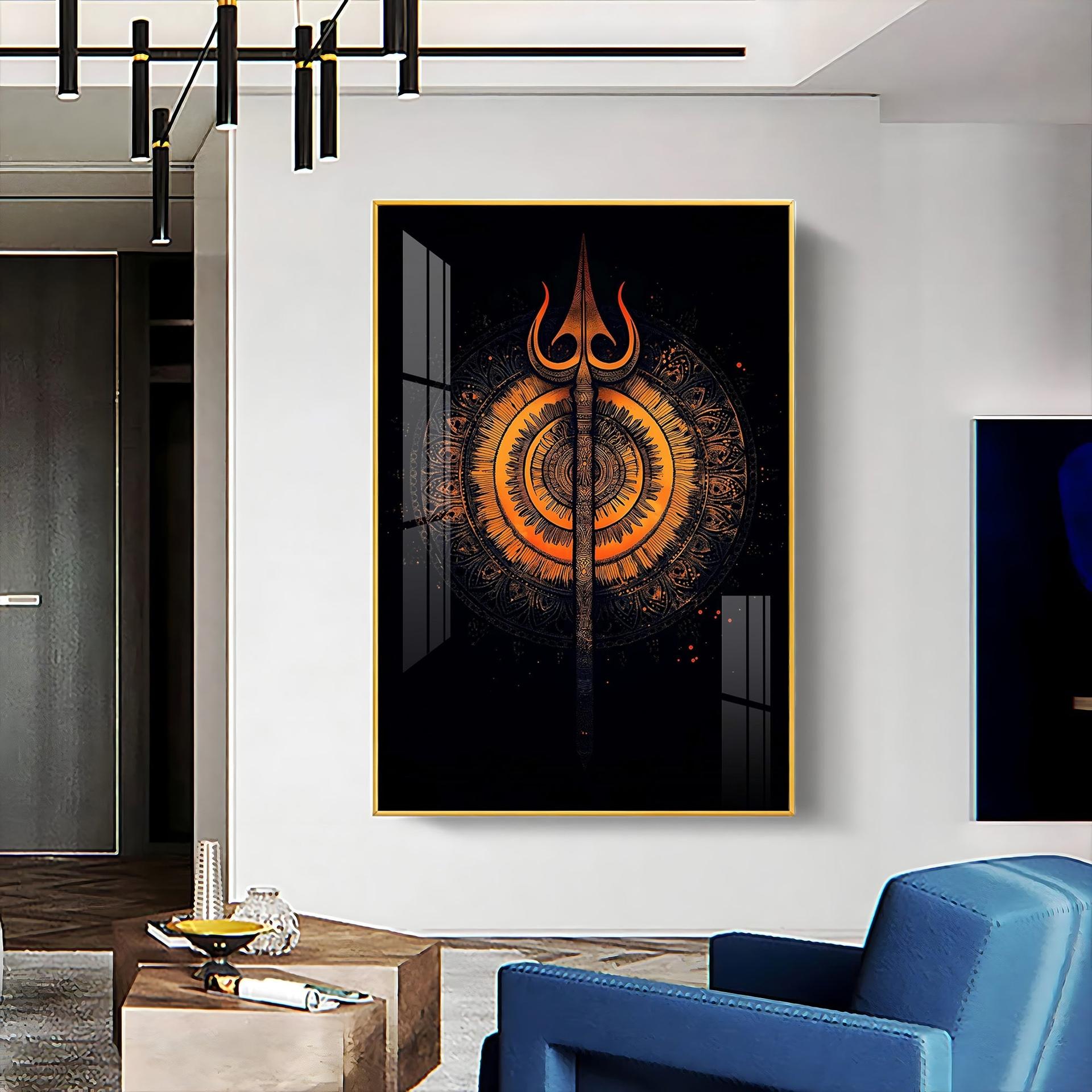 The Radiance Of Shiva Premium Vertical Acrylic Wall Art - Image 8