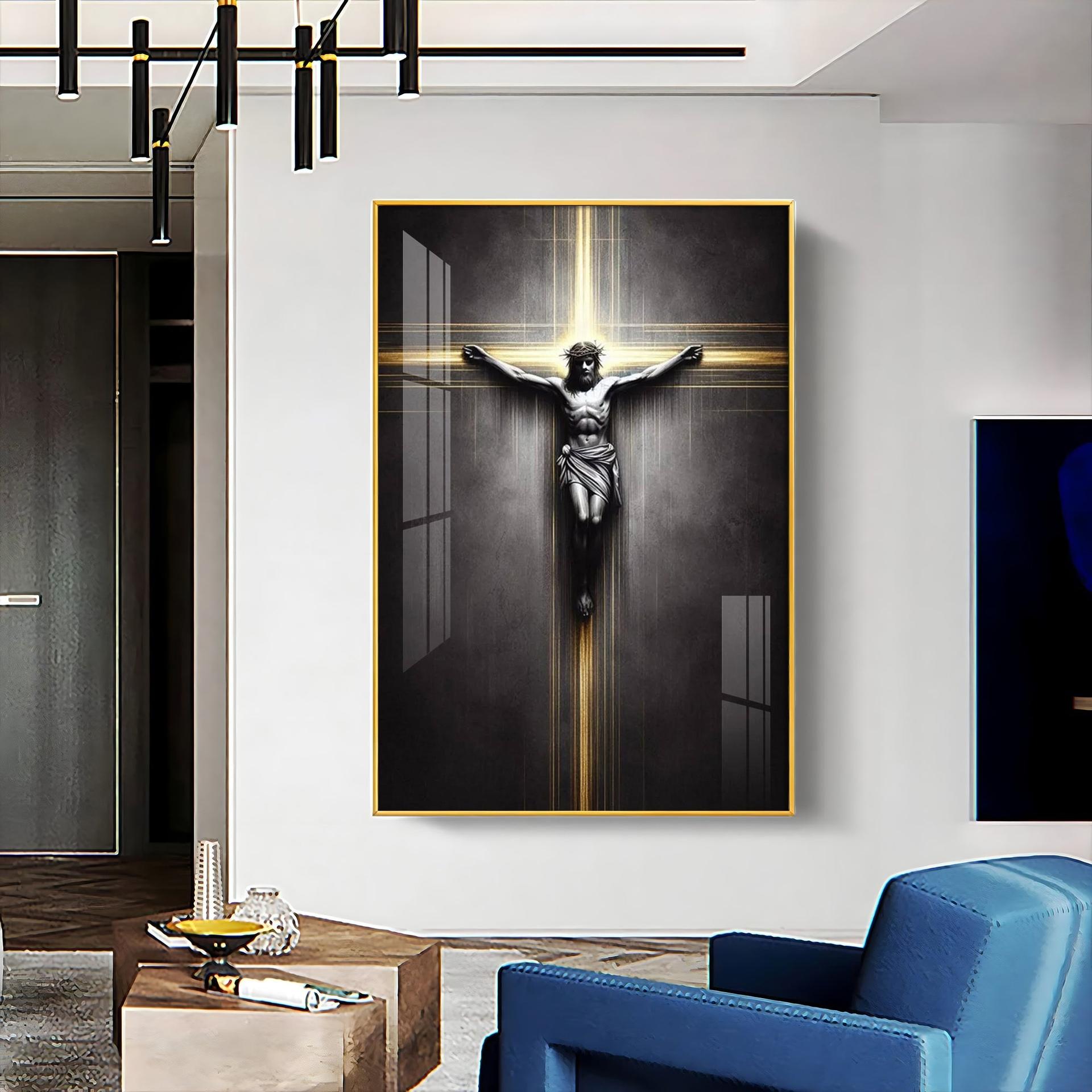 Sacred Crucifixion Premium Acrylic Wall Art - Image 14