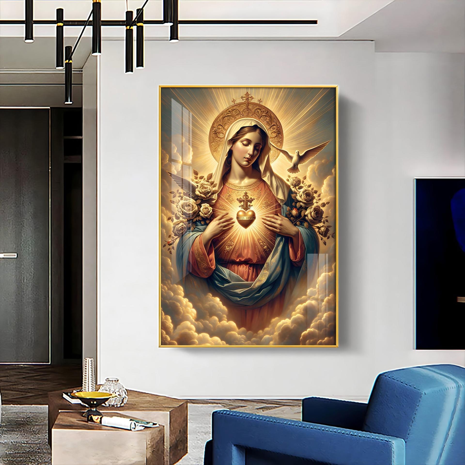 Angelic Harmony Premium Acrylic Vertical Wall Art - Image 3