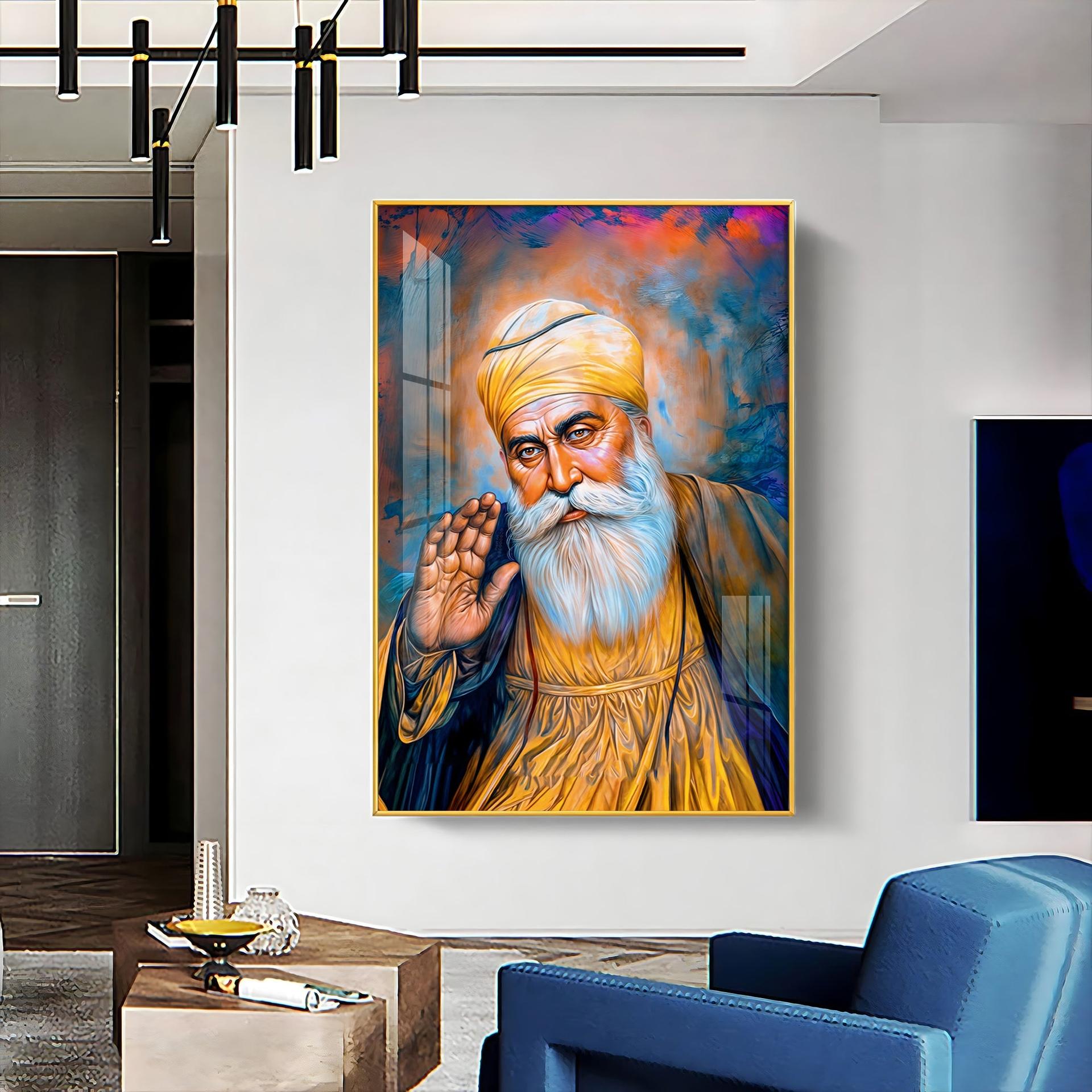 Divine Guru Ji Premium Vertical Acrylic Wall Art - Image 6