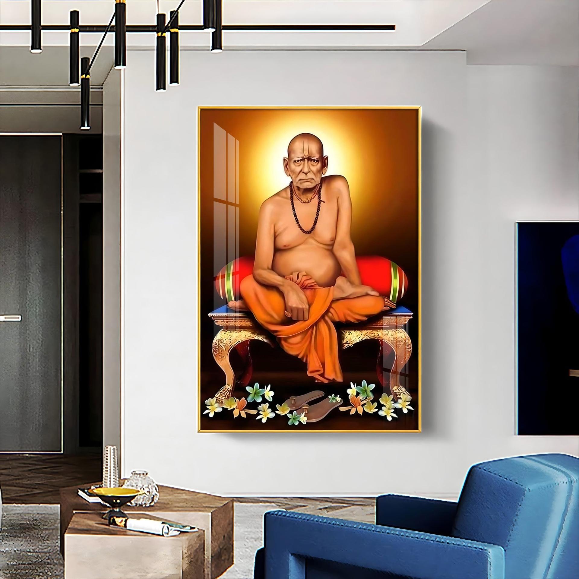 Portrait Of Shri Swami Samartha Premium Vertical Acrylic Wall Art - Image 7