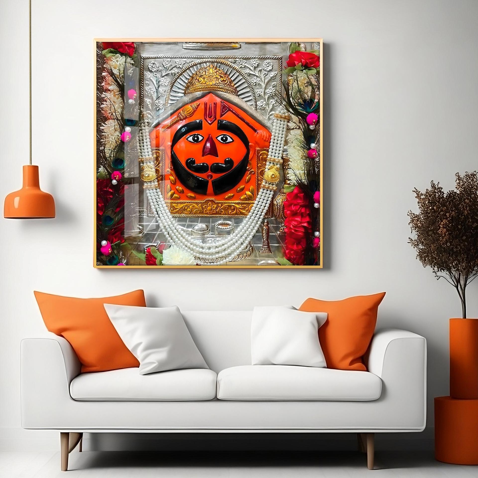 Salasar Balaji Maharaj Premium Acrylic Square Wall Art - Image 11