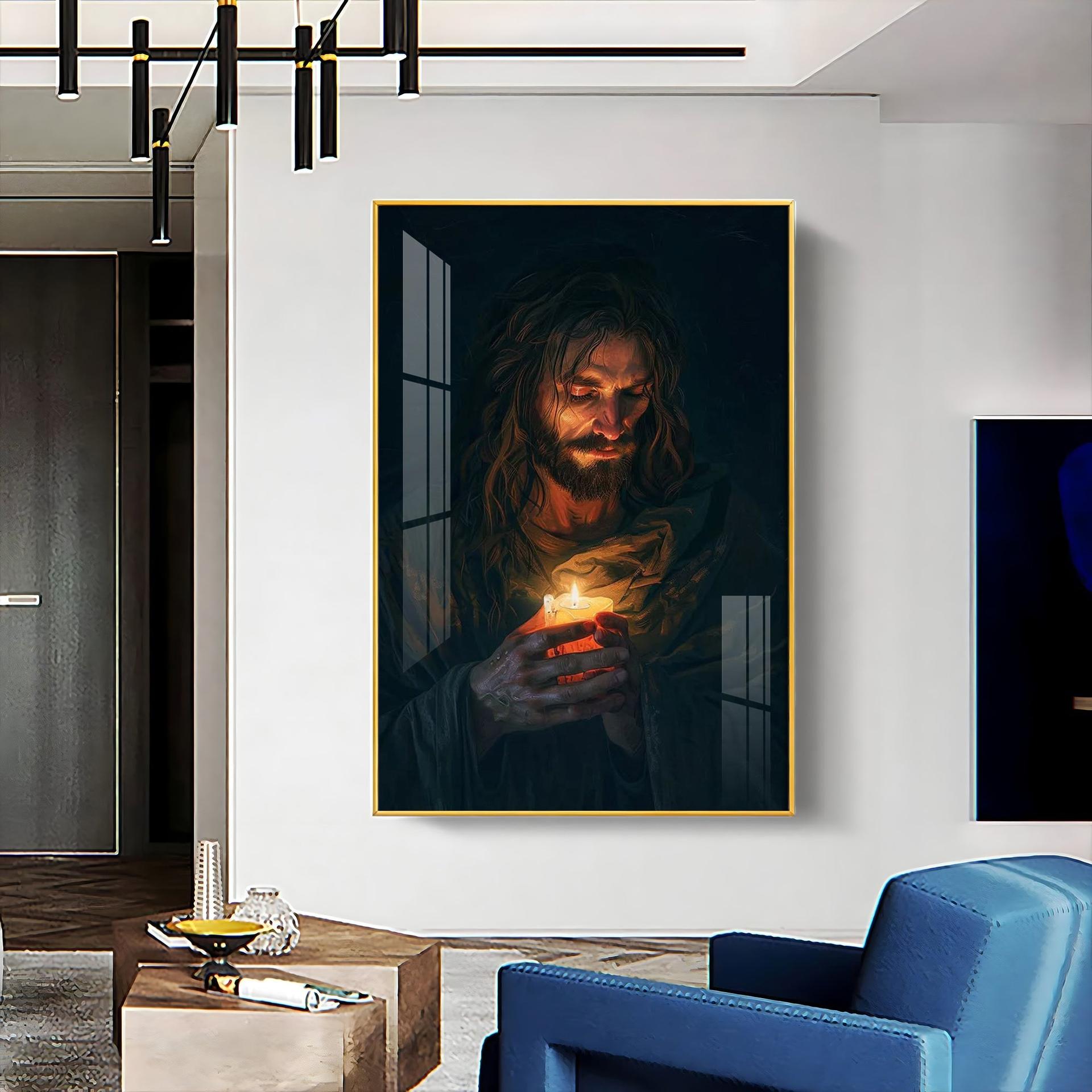Jesus Christ Faithful Inspiration Premium Acrylic Wall Art - Image 8