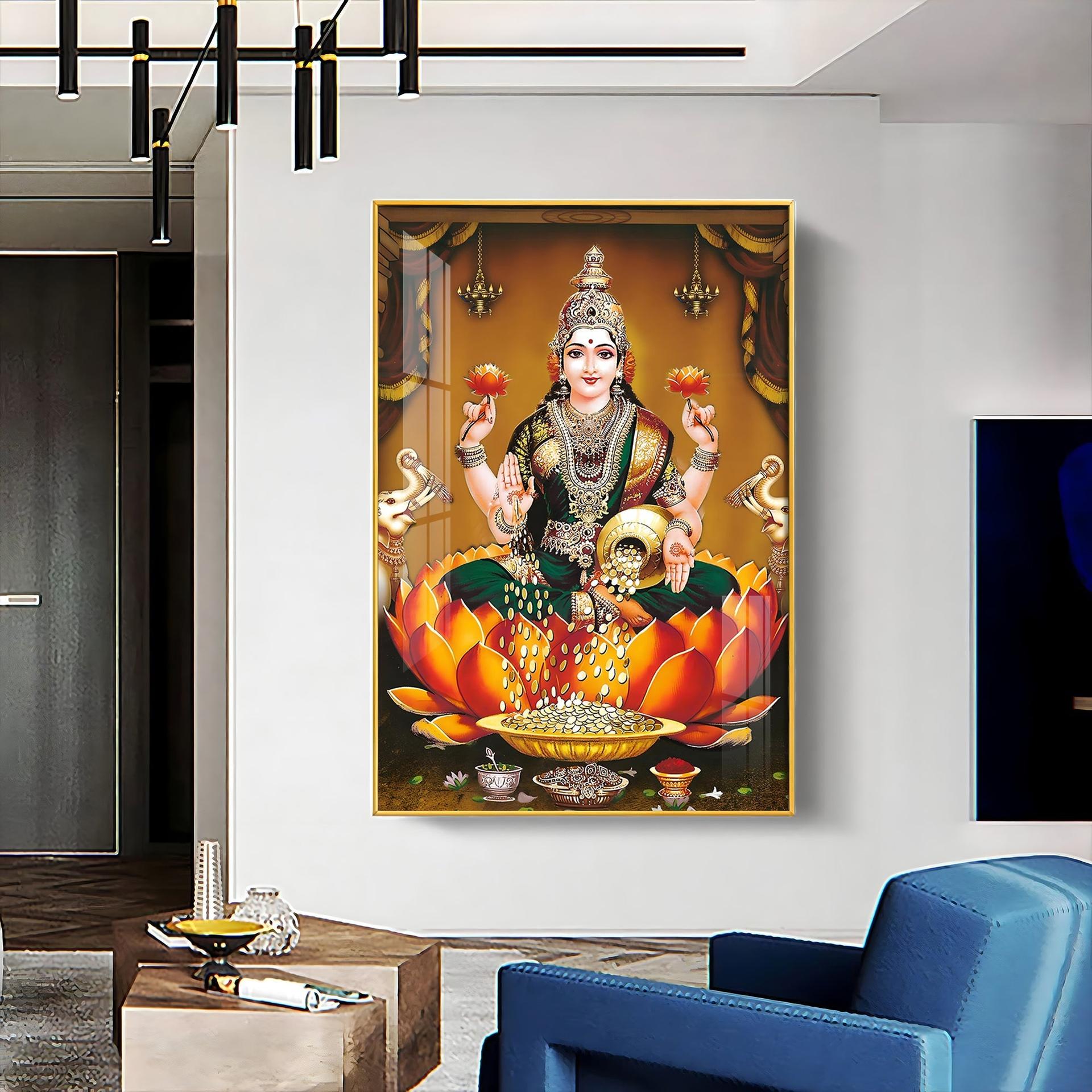Goddess In Tranquility Premium Vertical Acrylic Wall Art - Image 6