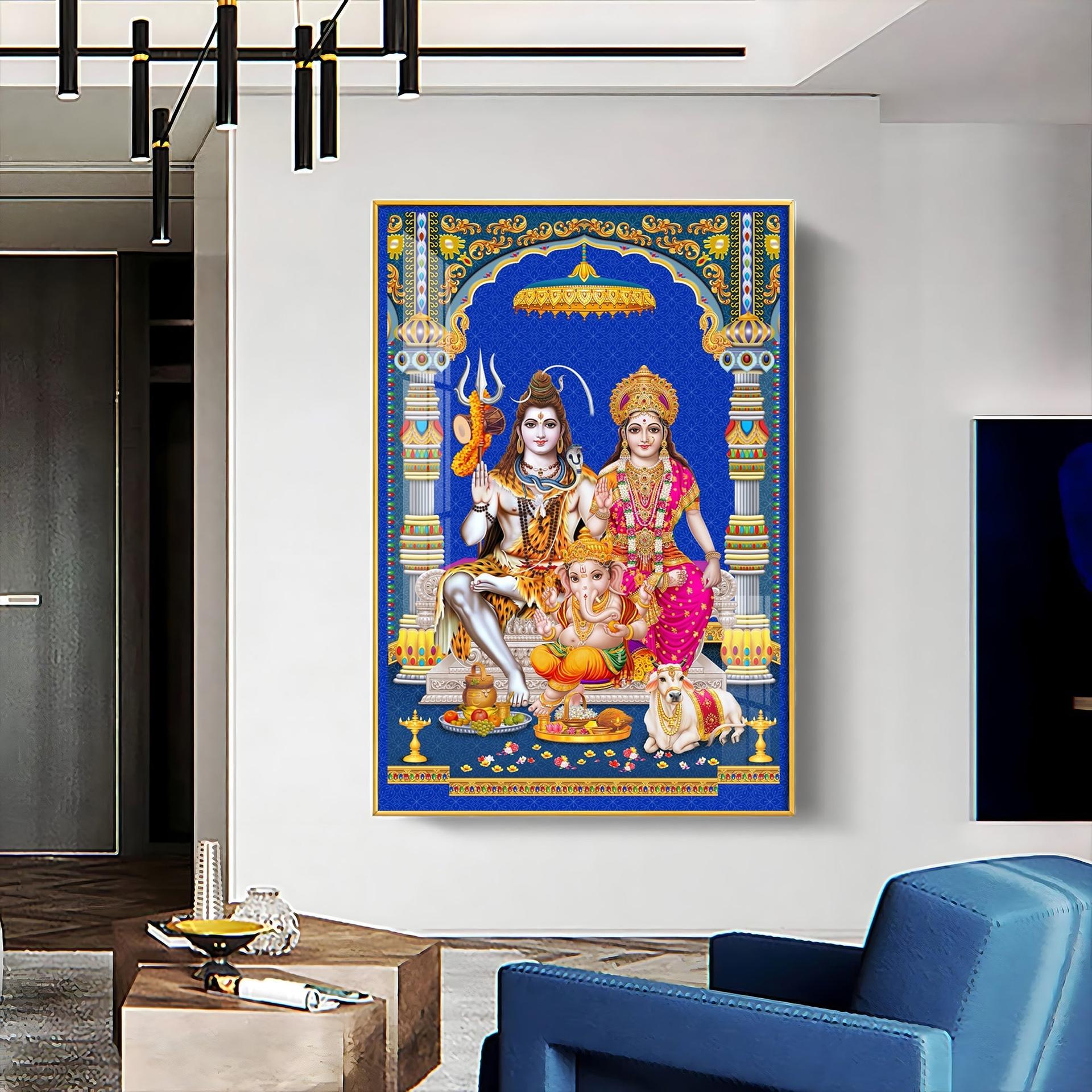 Divine Harmony Premium Acrylic Vertical Wall Art - Image 4