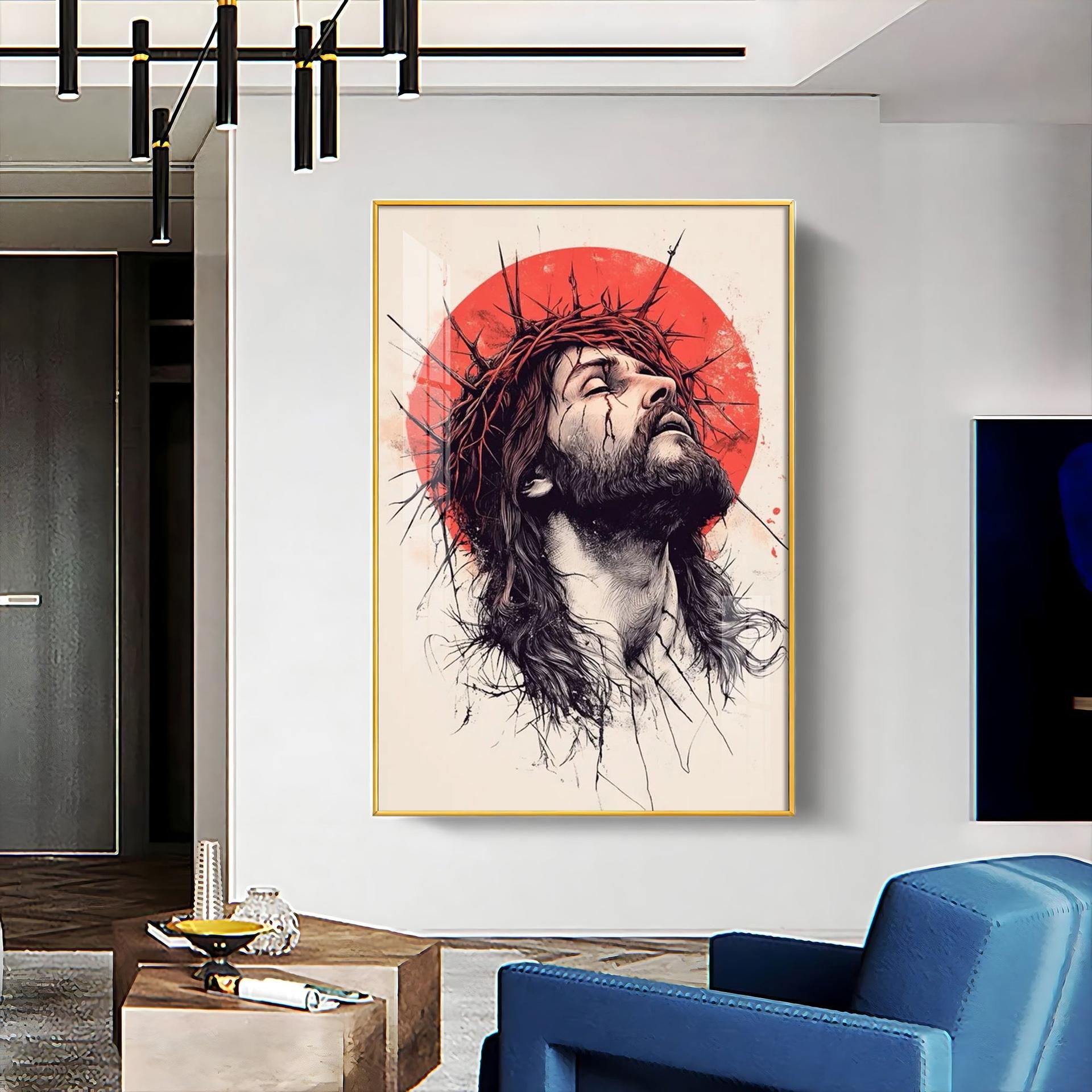 Jesus Christ Spiritual Reflection Premium Acrylic Wall Art - Image 6