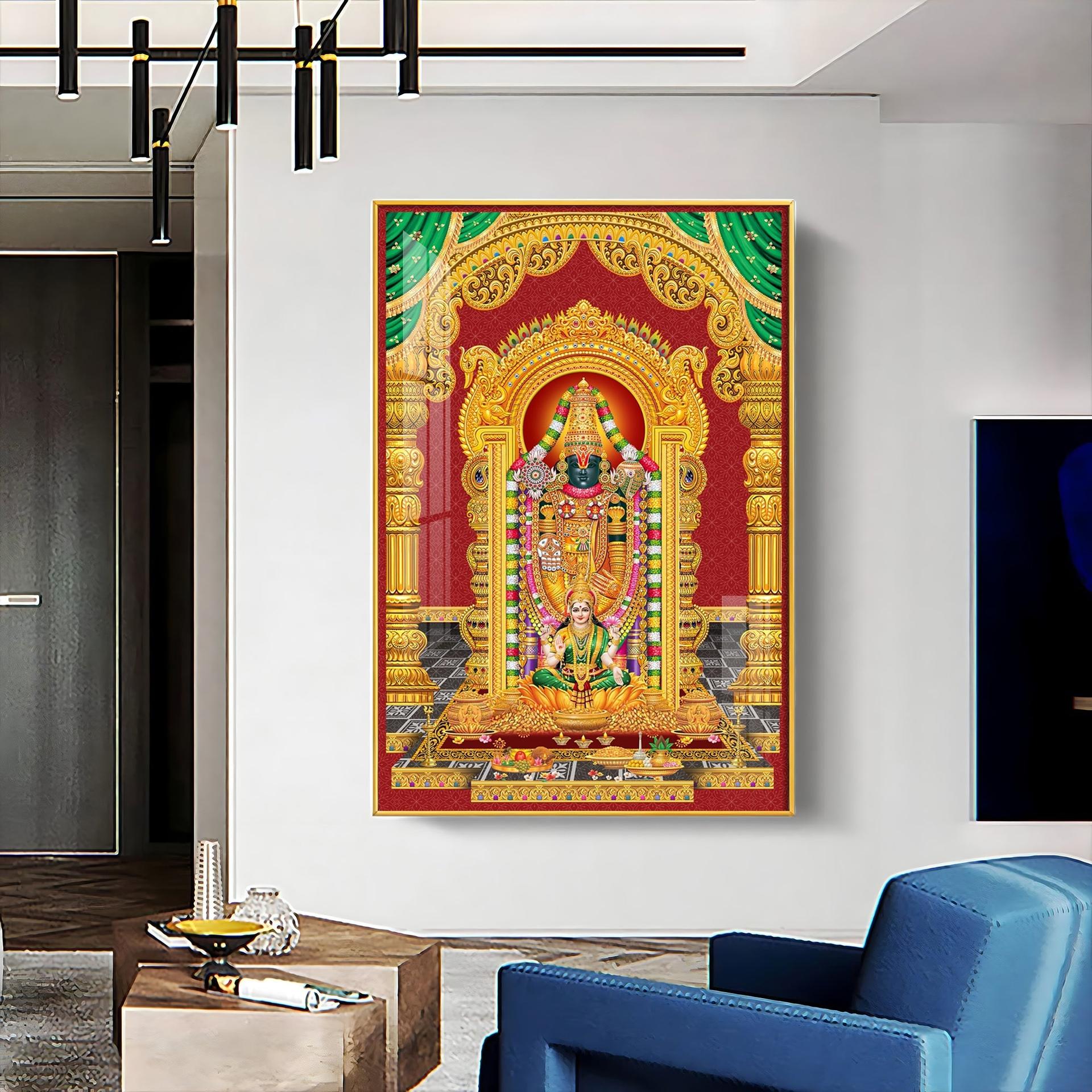 Lord Balaji Essence Premium Acrylic Vertical Wall Art - Image 5