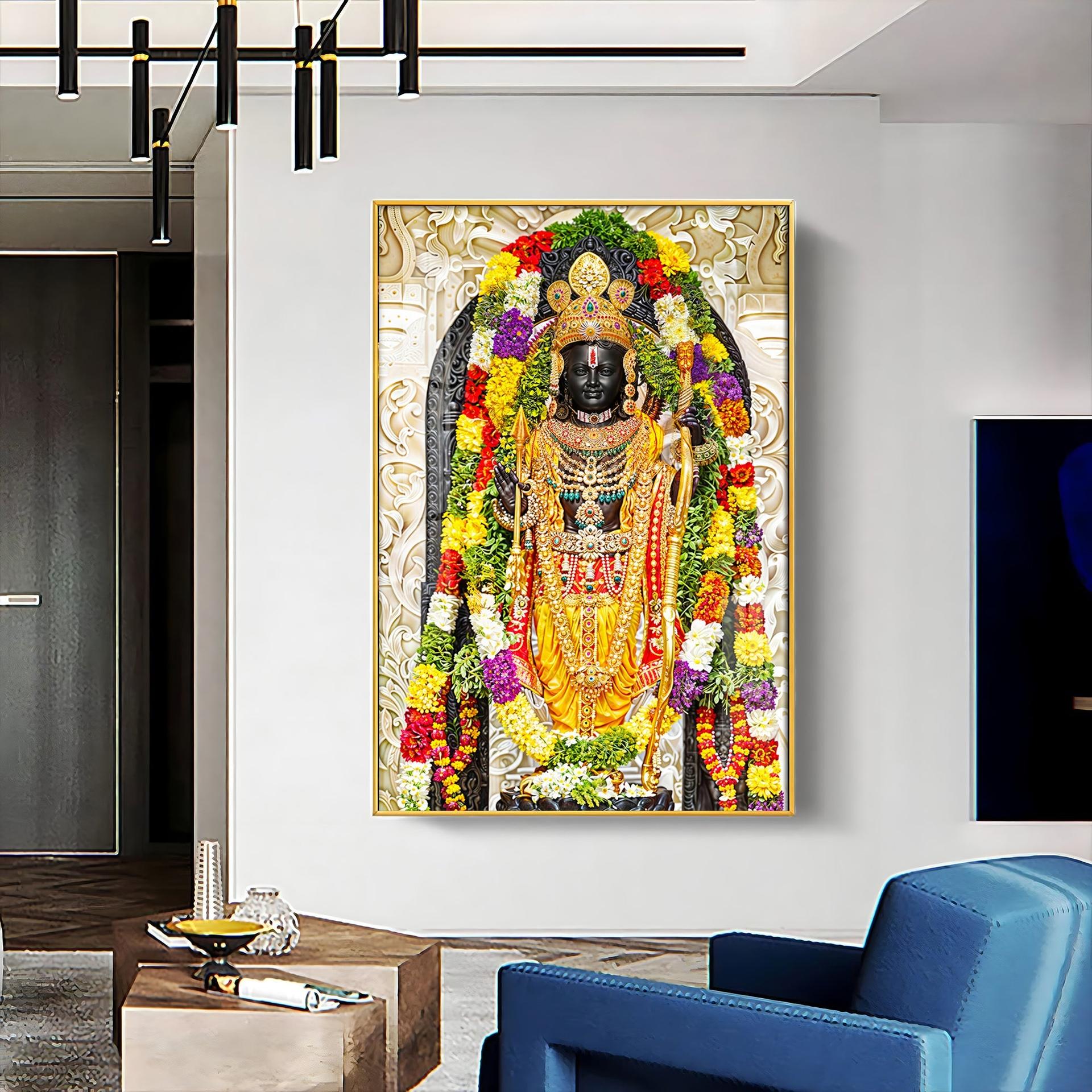 Shri Ram Janmbhoomi Portray Premium Vertical Wall Art - Image 4