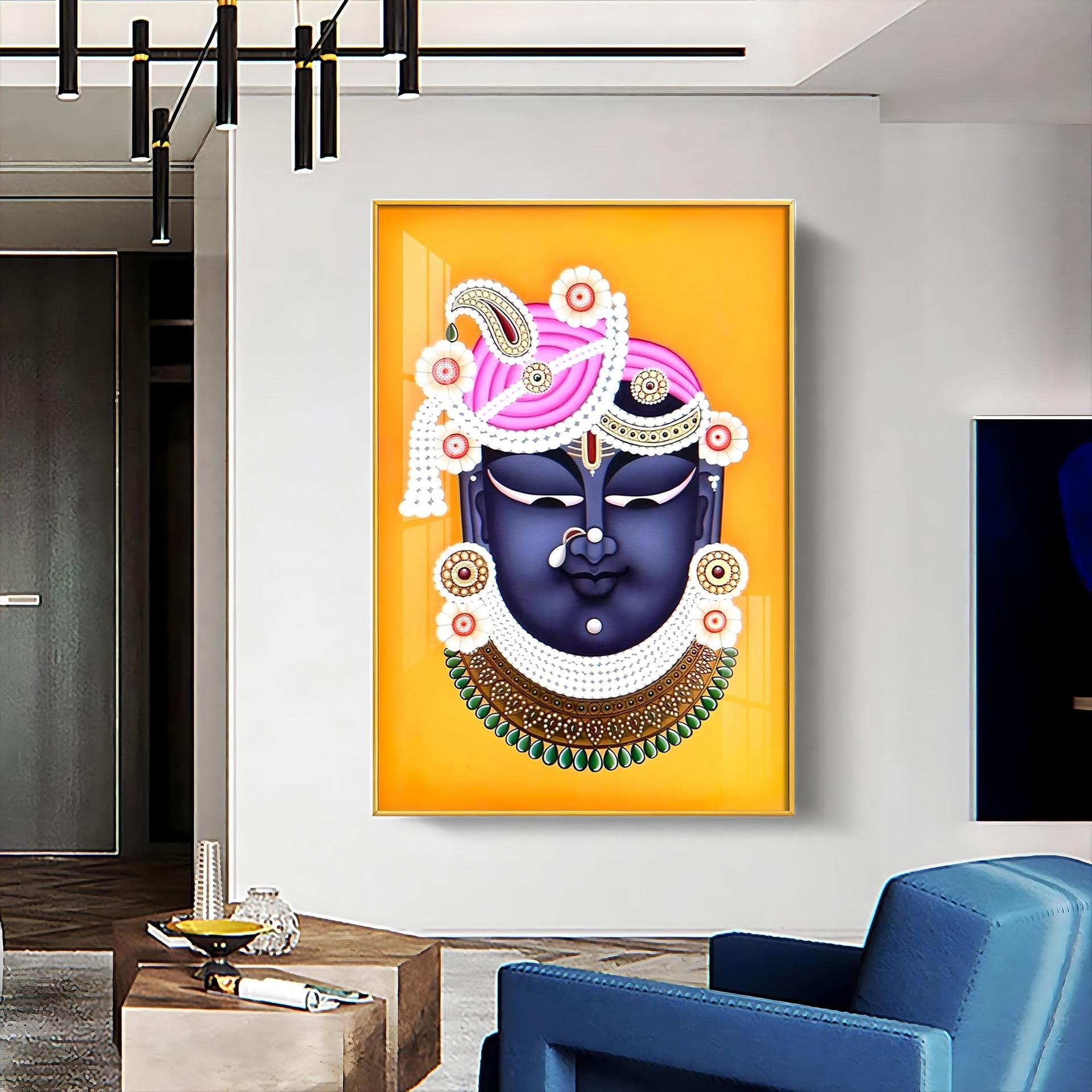 Lord Shreenathji Premium Vertical Acrylic Wall Art - Image 8