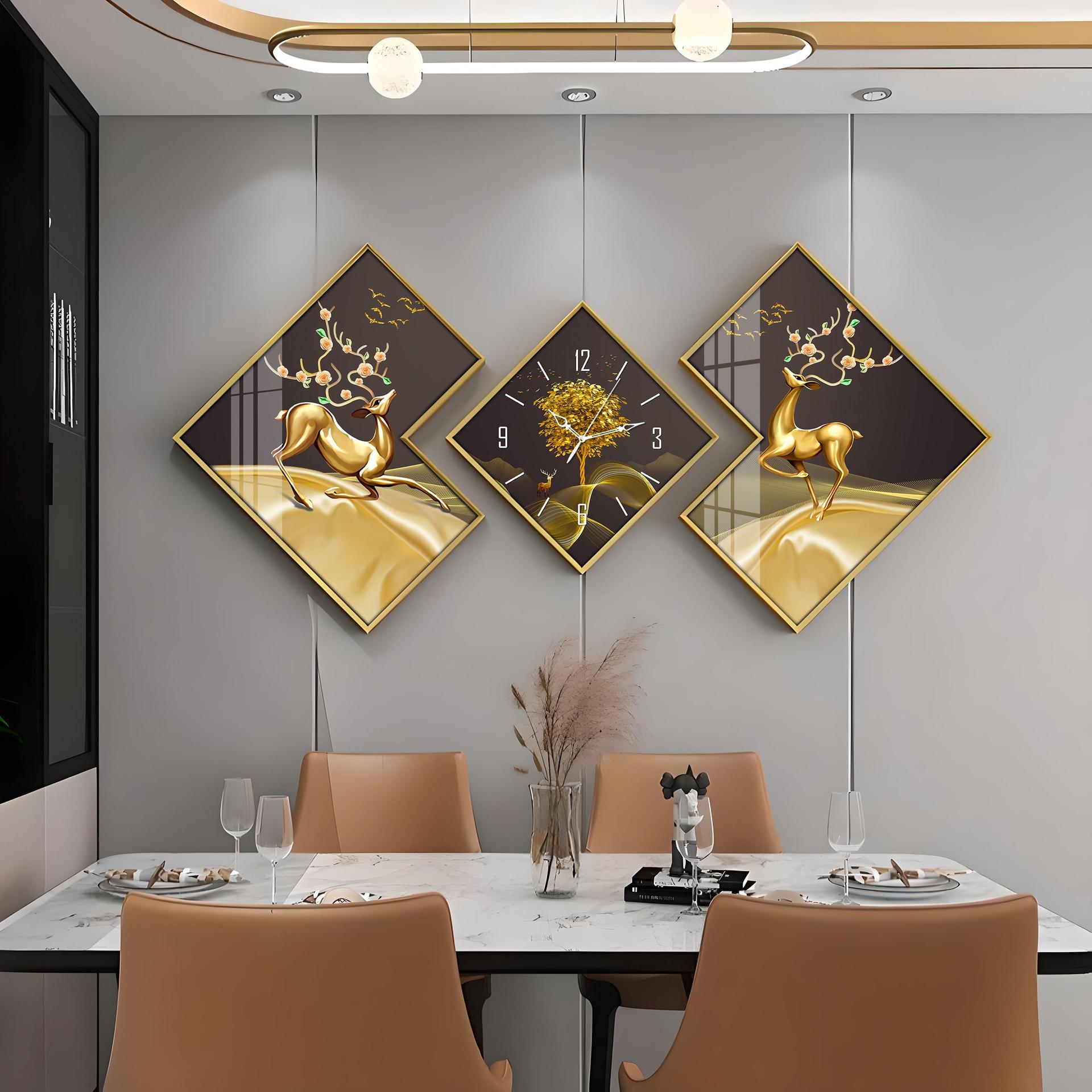 Dancing Deer Premium Acrylic Wall Clock - Image 6